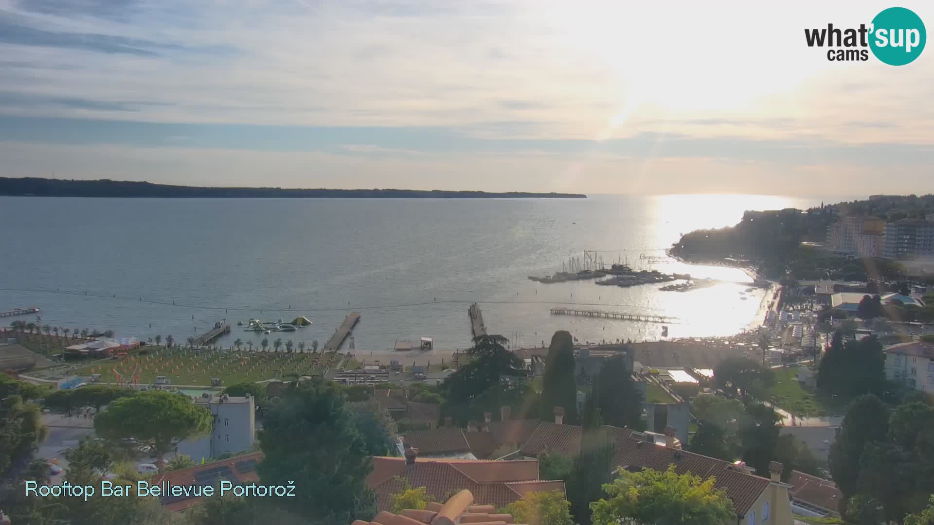 Portorož web kamera – pogled sa Villa Bellevue
