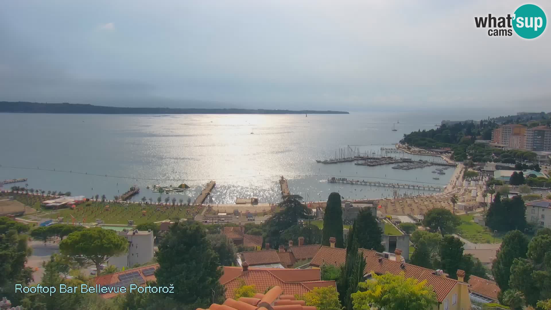 Portorož camera en vivo – Panorama Villa Bellevue