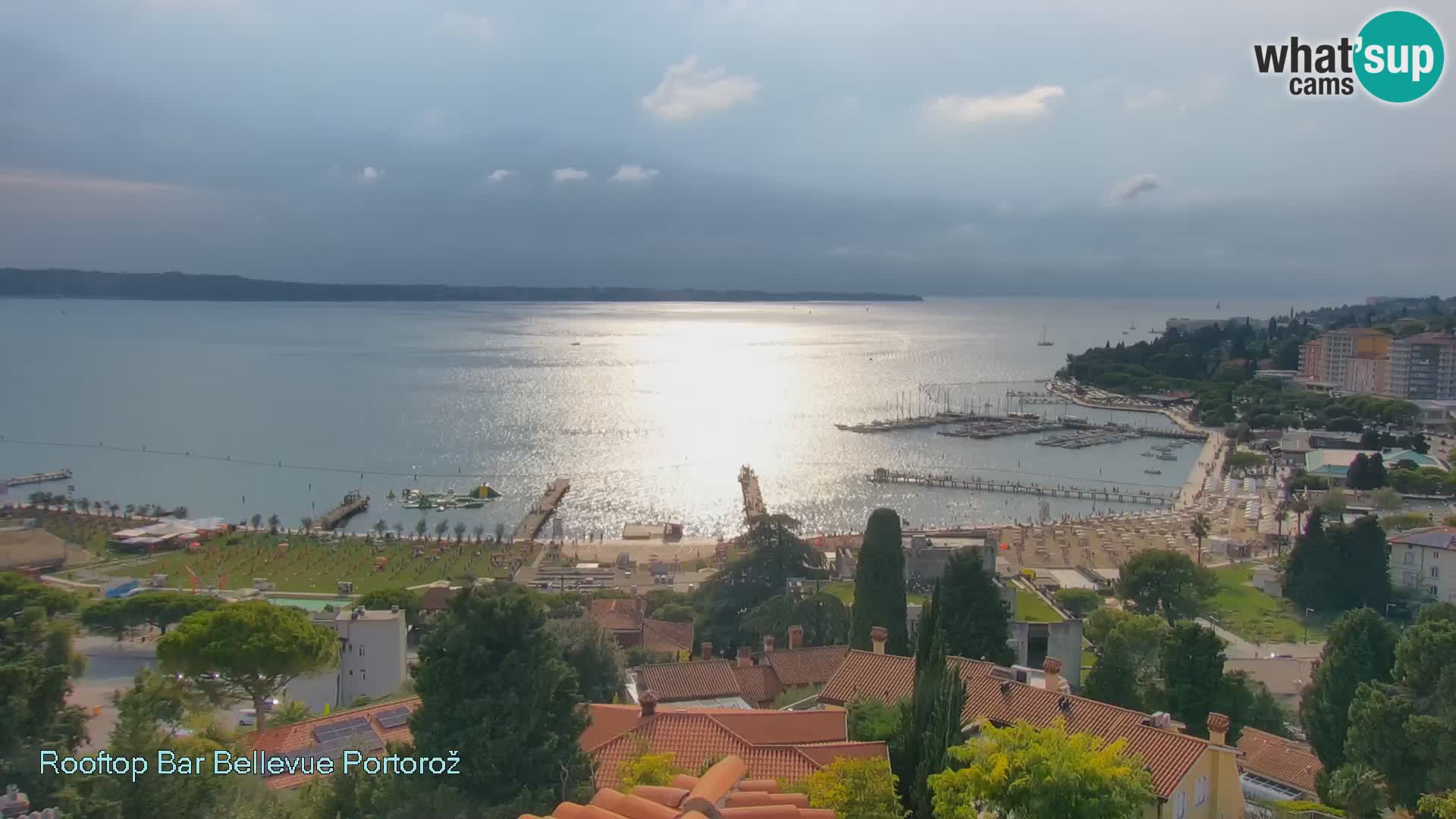 Portorož camera en vivo – Panorama Villa Bellevue