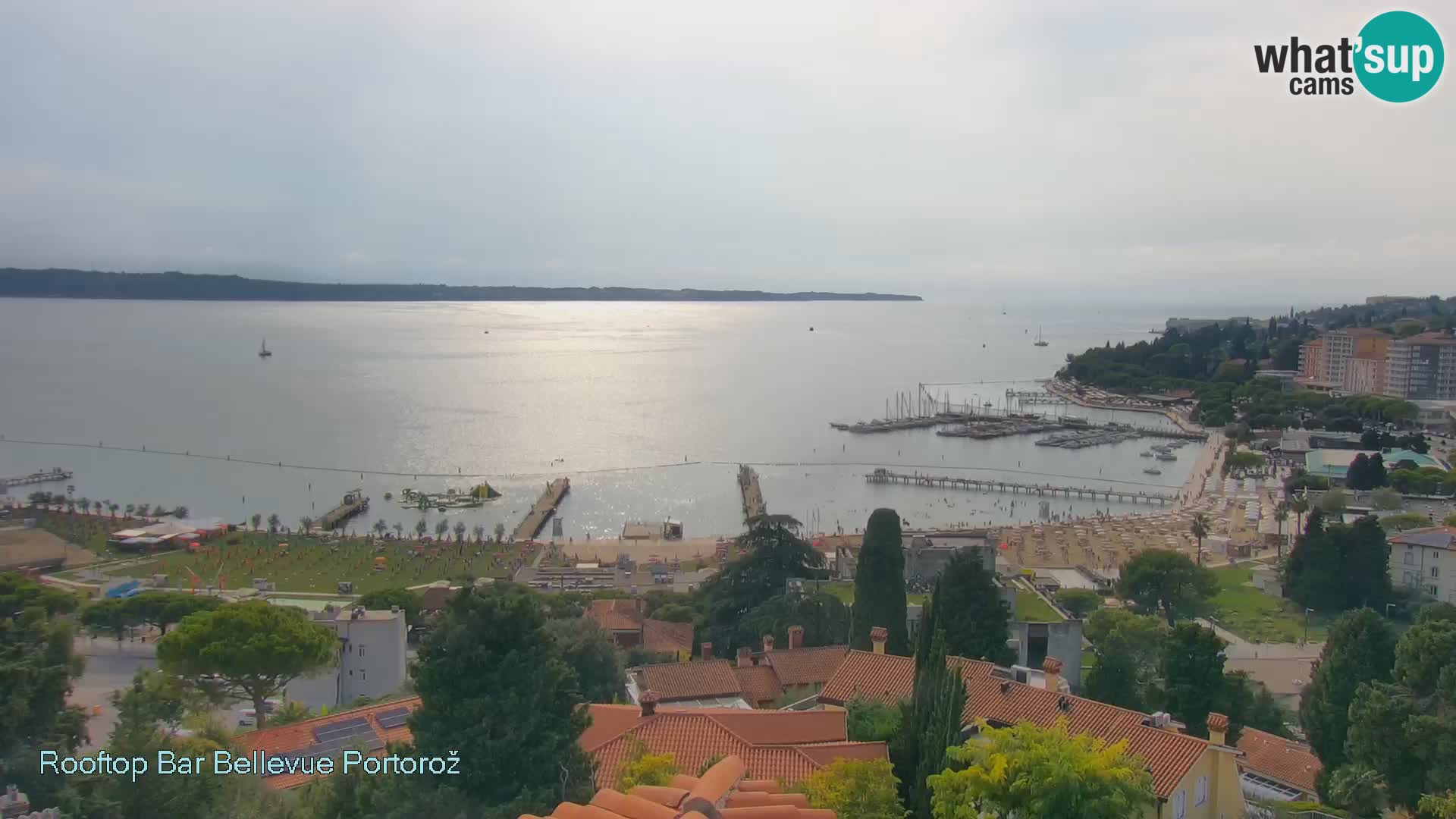 Portorož camera en vivo – Panorama Villa Bellevue