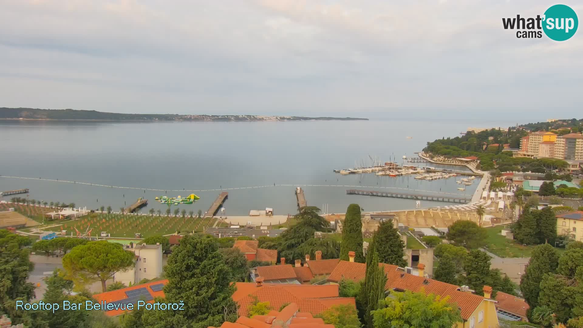 Portorož web kamera – pogled sa Villa Bellevue