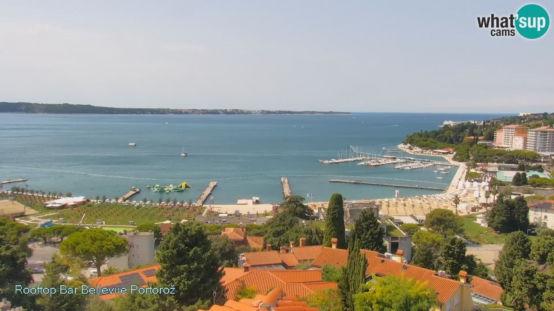 Portorož web kamera – pogled sa Villa Bellevue