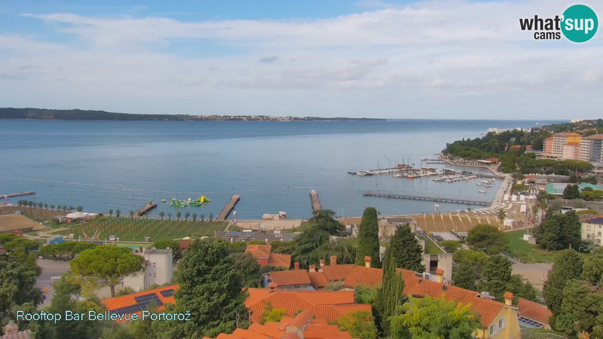 Portorož camera en vivo – Panorama Villa Bellevue