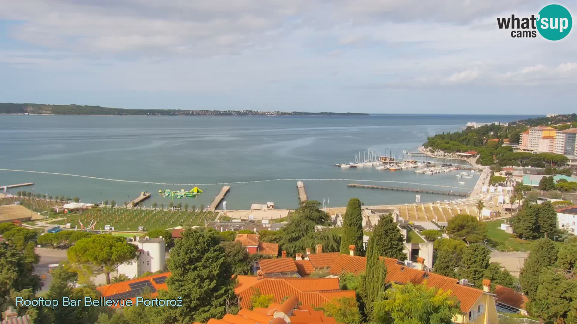 Portorož camera en vivo – Panorama Villa Bellevue