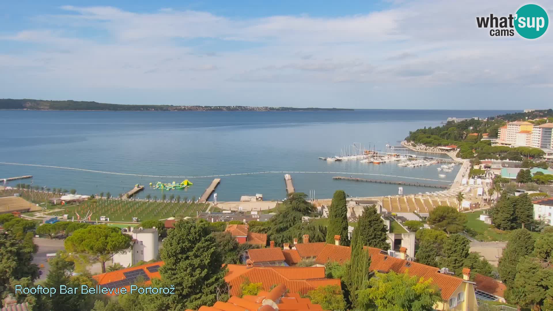 Portorož web kamera – pogled sa Villa Bellevue