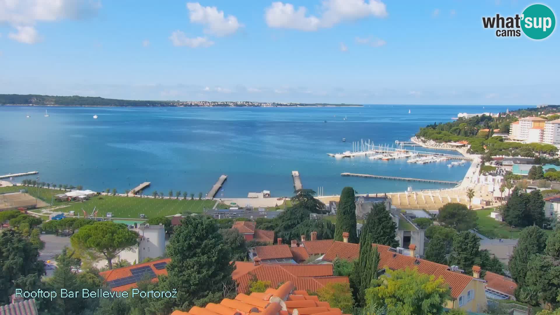 Portorož web kamera – pogled sa Villa Bellevue
