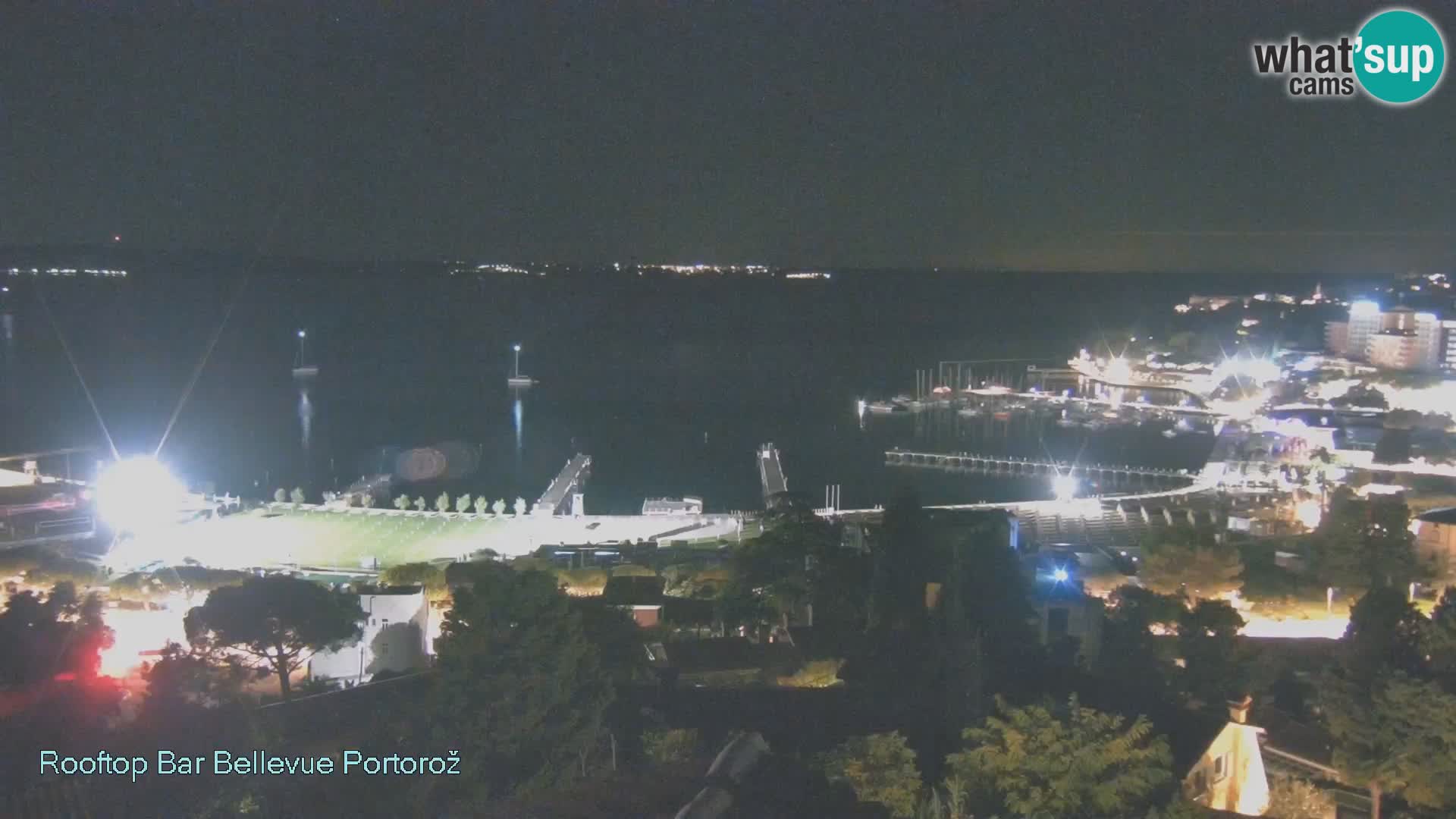 Portorož web kamera – pogled sa Villa Bellevue