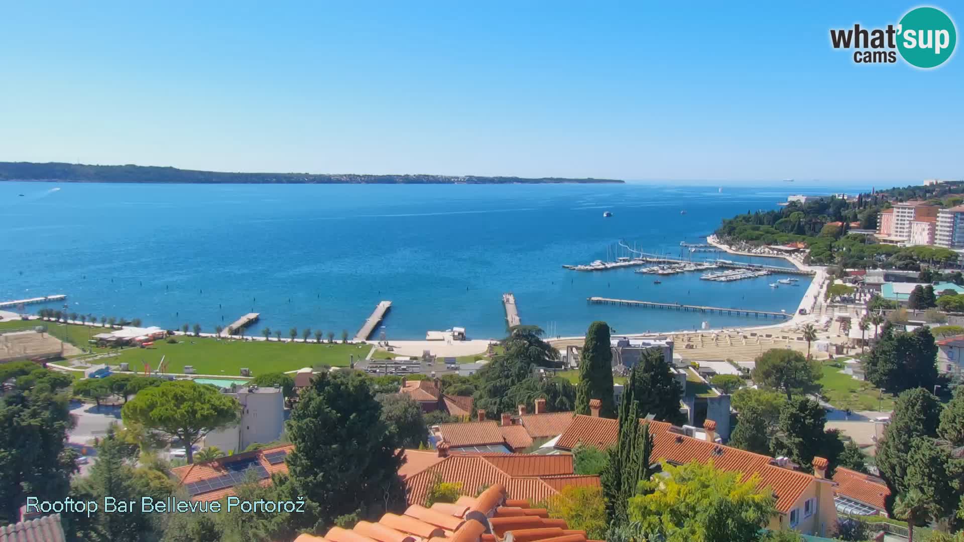 Portorož web kamera – pogled sa Villa Bellevue