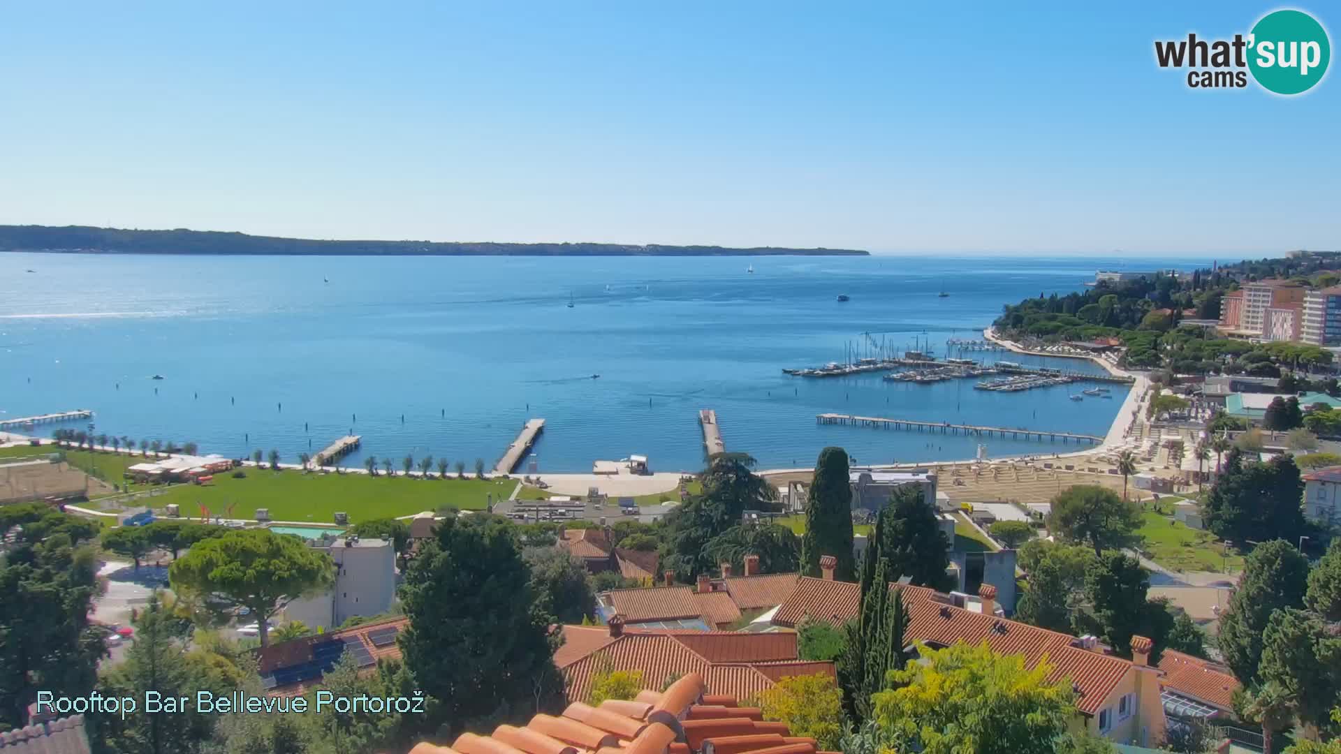Portorož web kamera – pogled sa Villa Bellevue