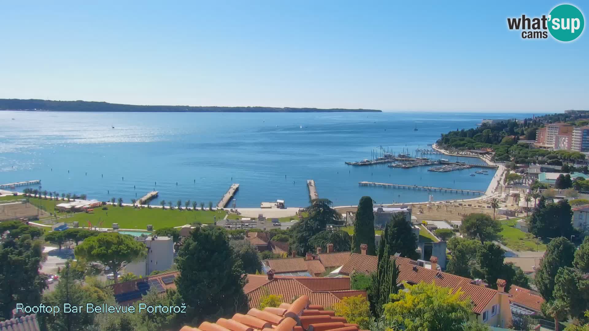 Portorož web kamera – pogled sa Villa Bellevue