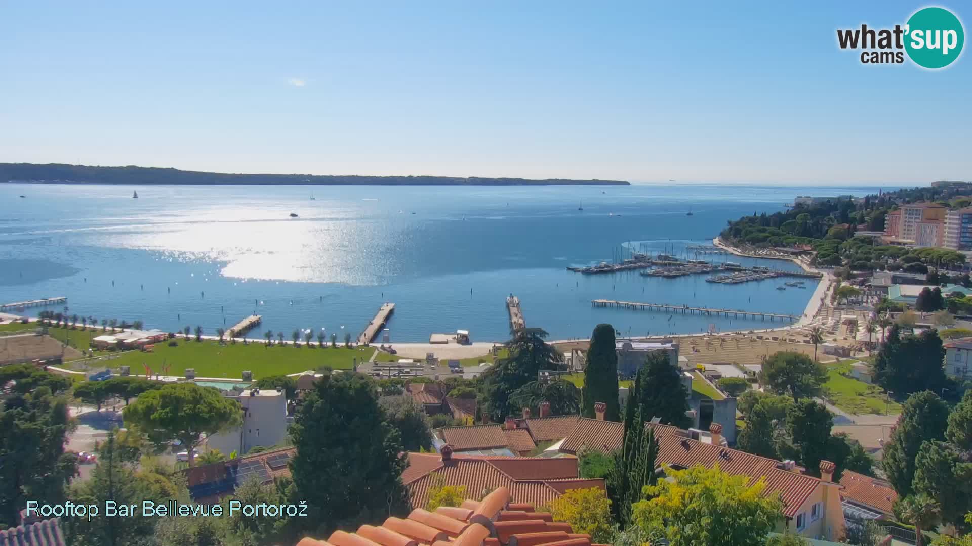 Portorož camera en vivo – Panorama Villa Bellevue