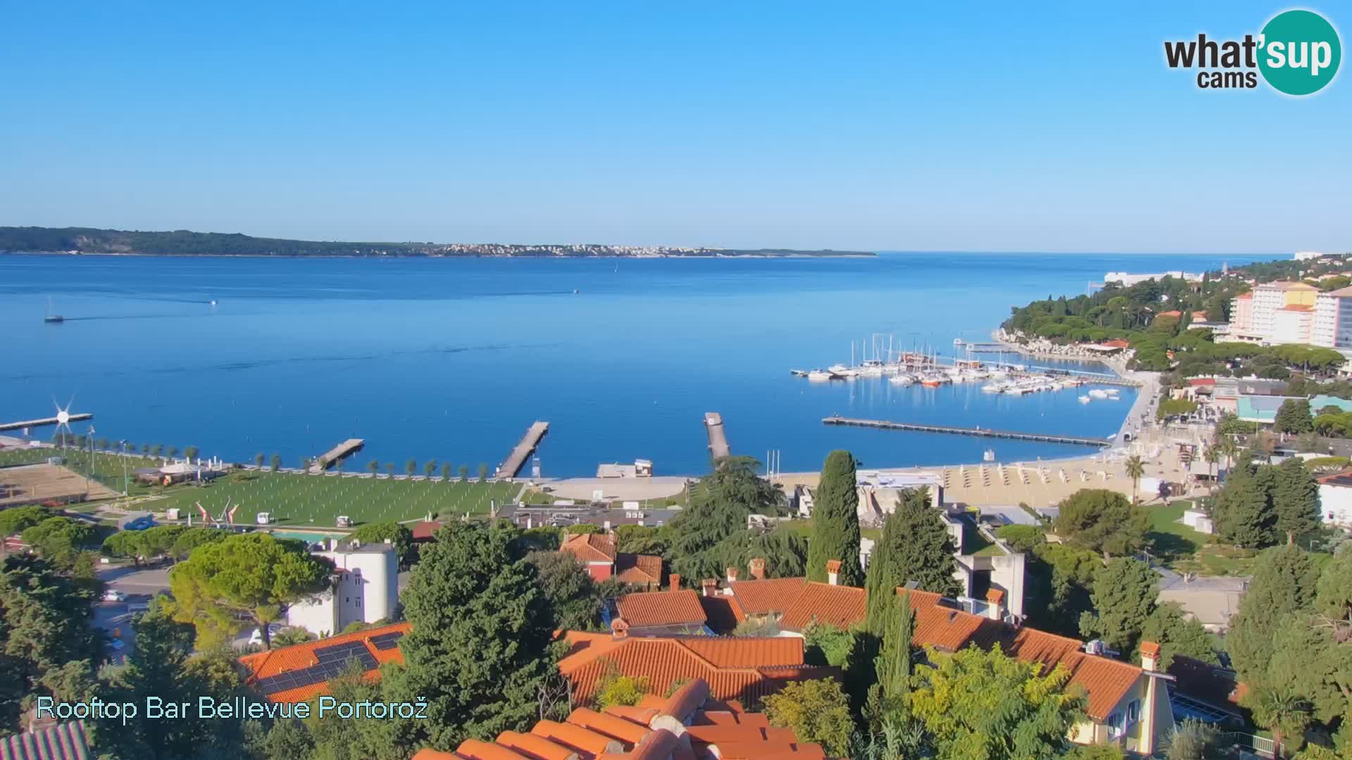 Panorama webcam Portorož – view from Villa Bellevue