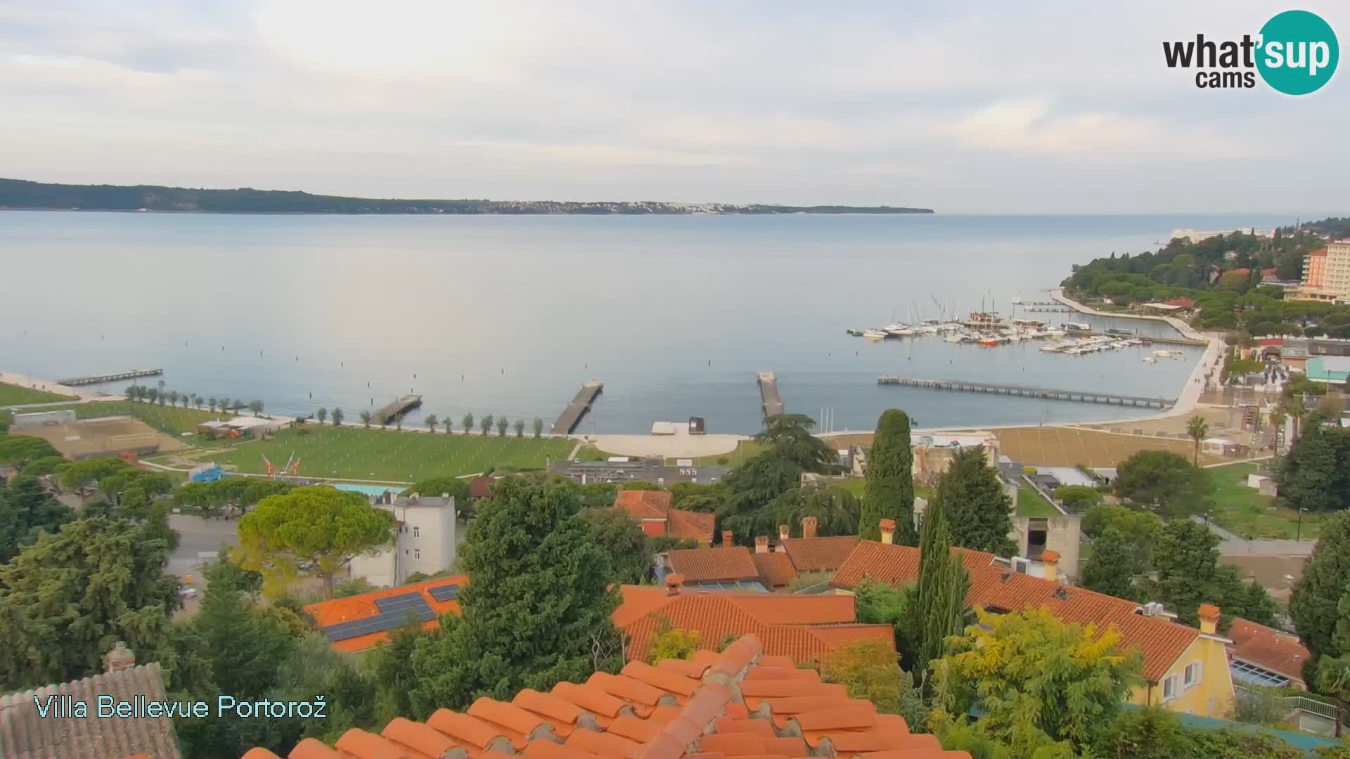 Portorož web kamera – pogled sa Villa Bellevue