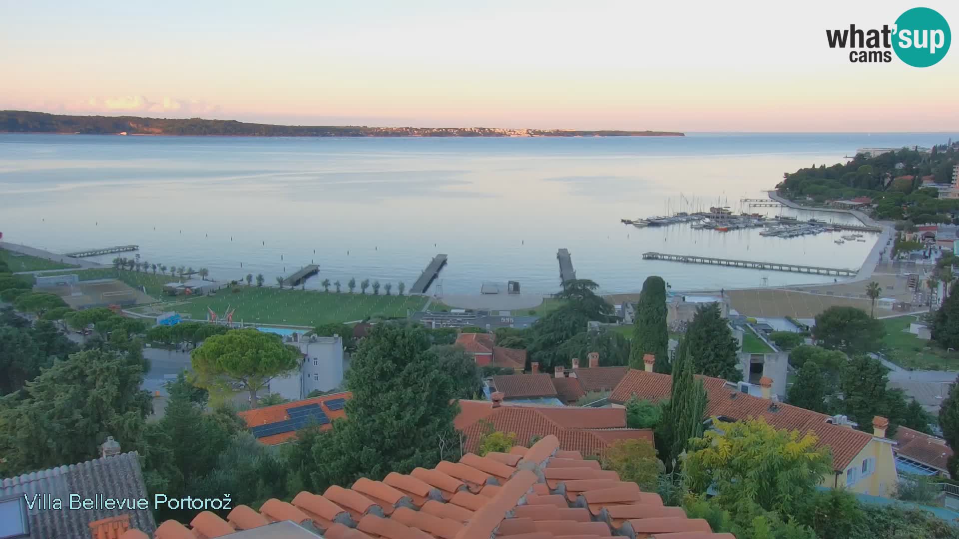 Portorož camera en vivo – Panorama Villa Bellevue