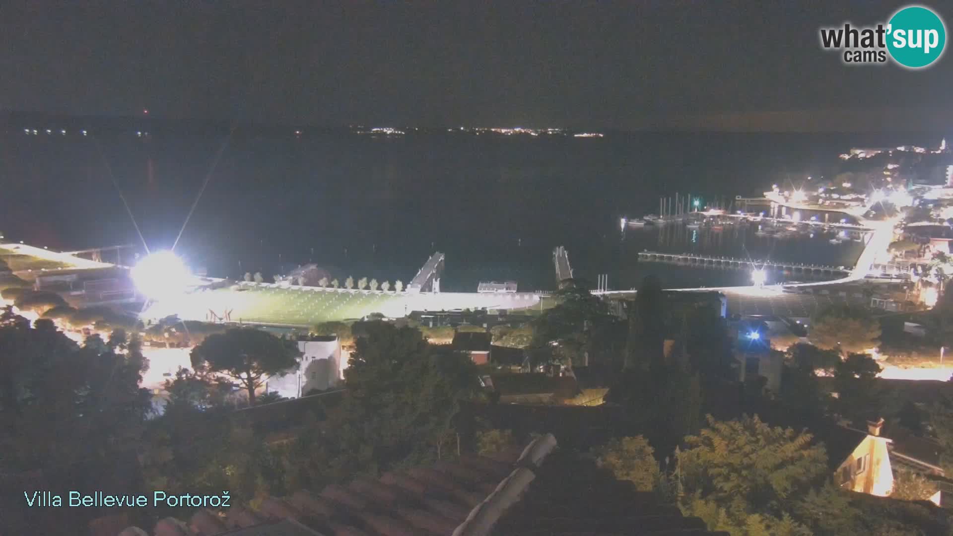 Portorož web kamera – pogled sa Villa Bellevue