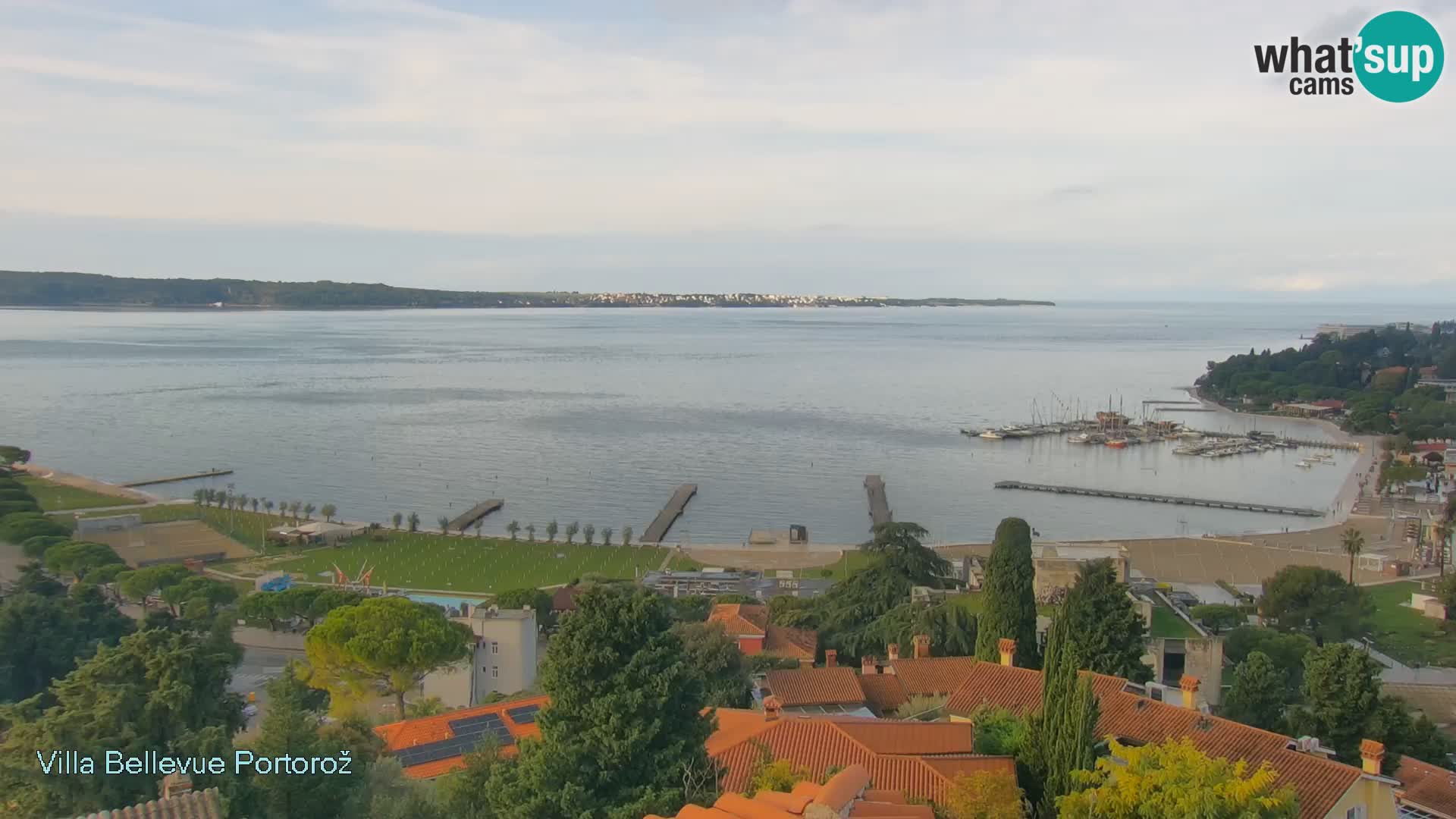 Portorož web kamera – pogled sa Villa Bellevue