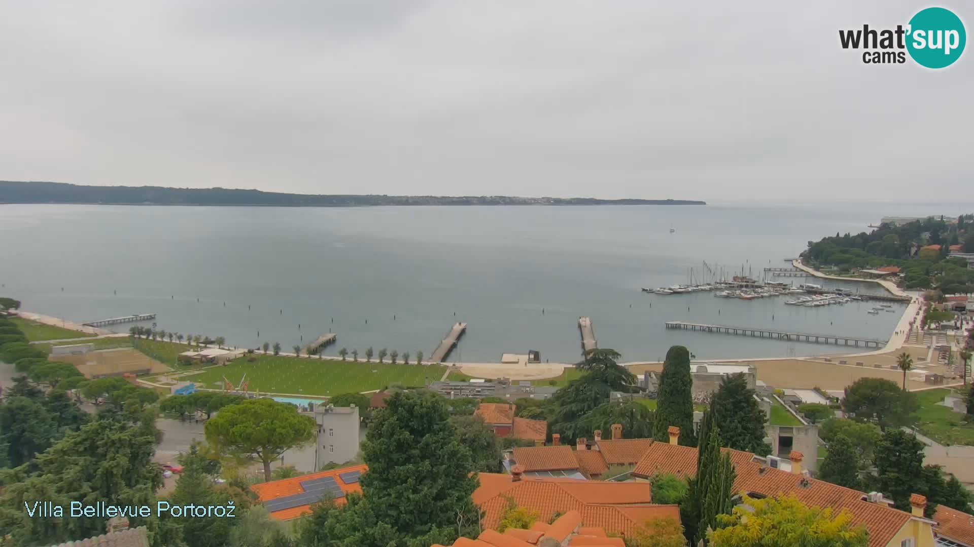 Portorož camera en vivo – Panorama Villa Bellevue