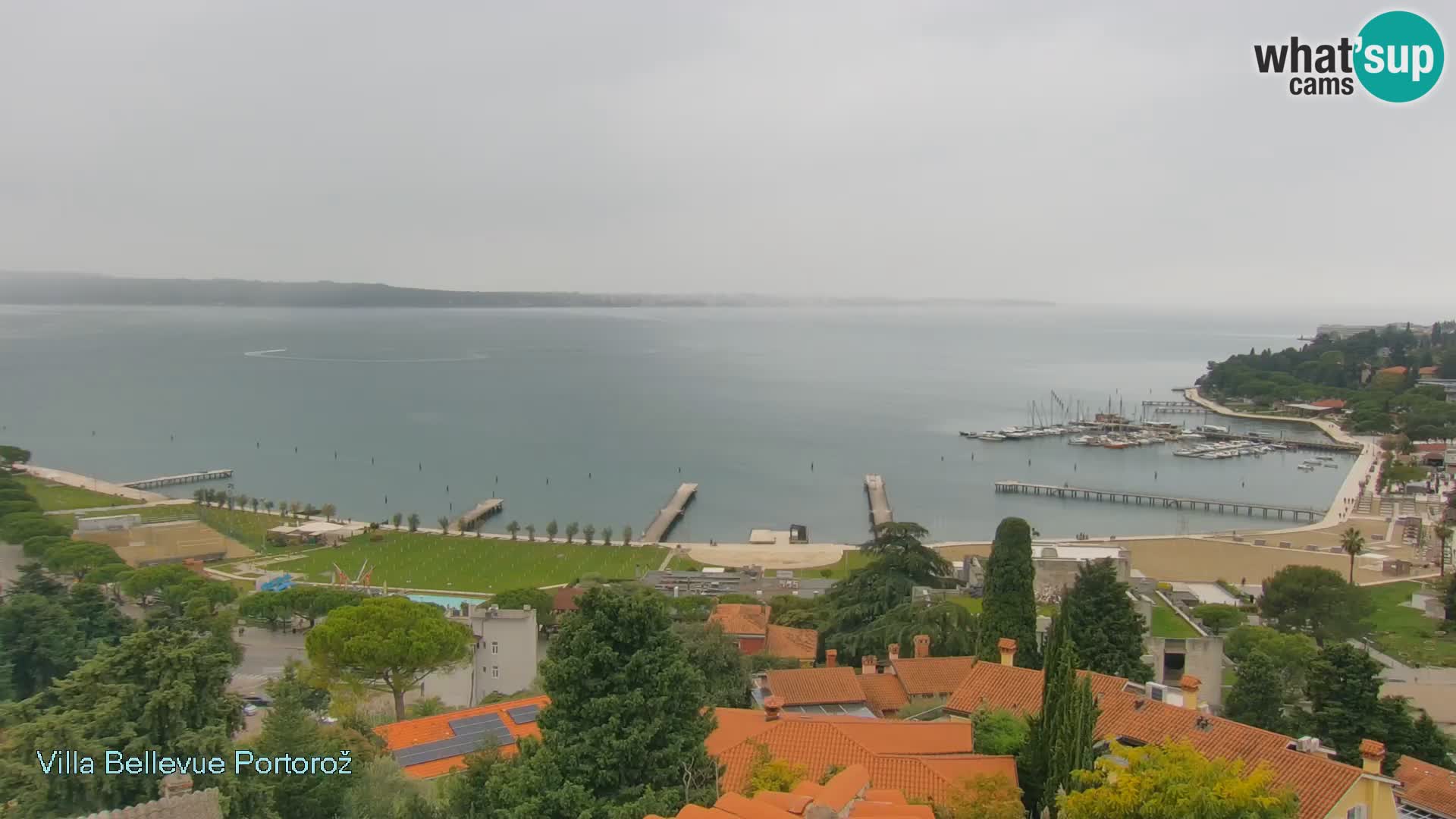 Portorož camera en vivo – Panorama Villa Bellevue