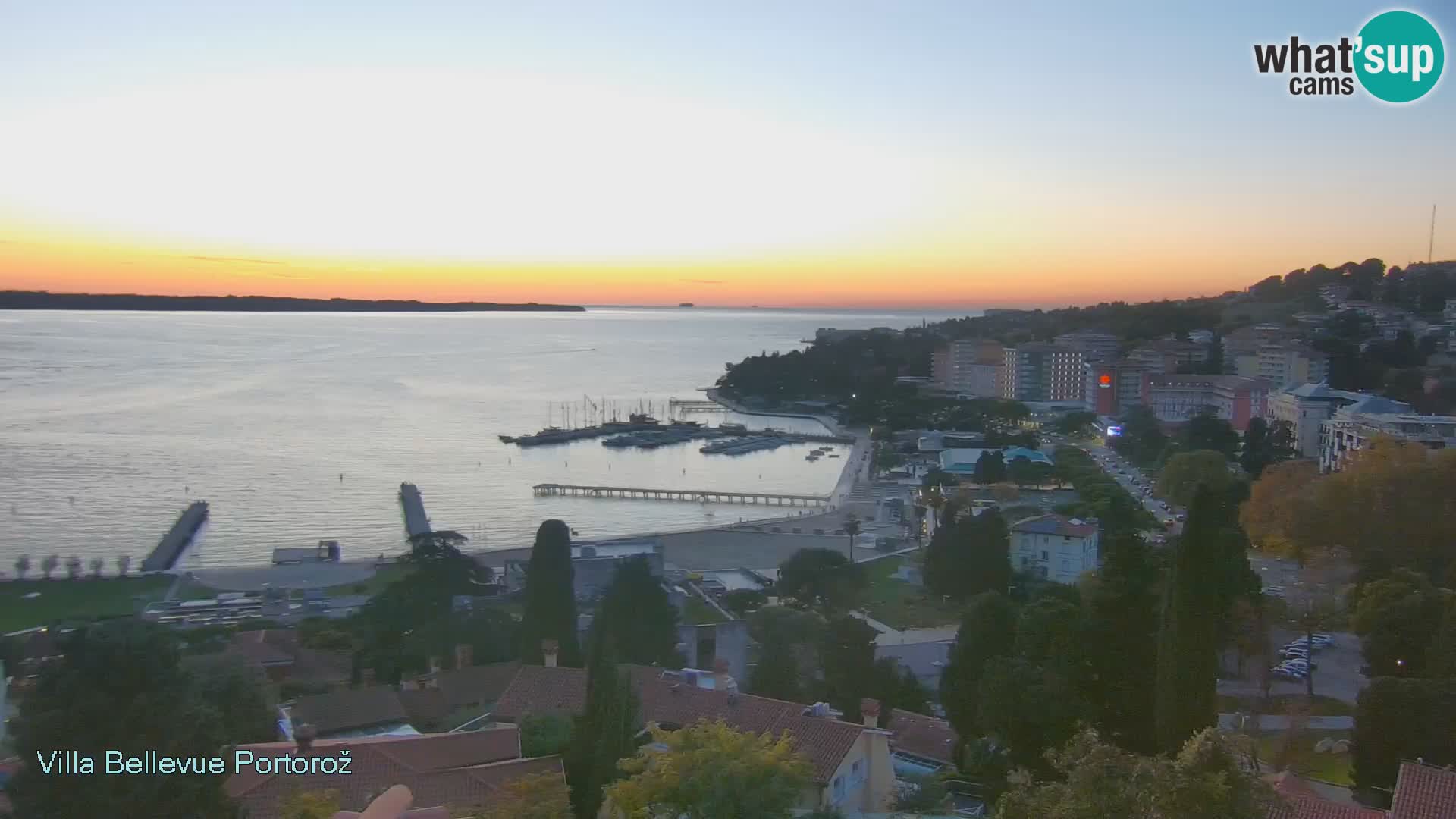 Portorož camera en vivo – Panorama Villa Bellevue