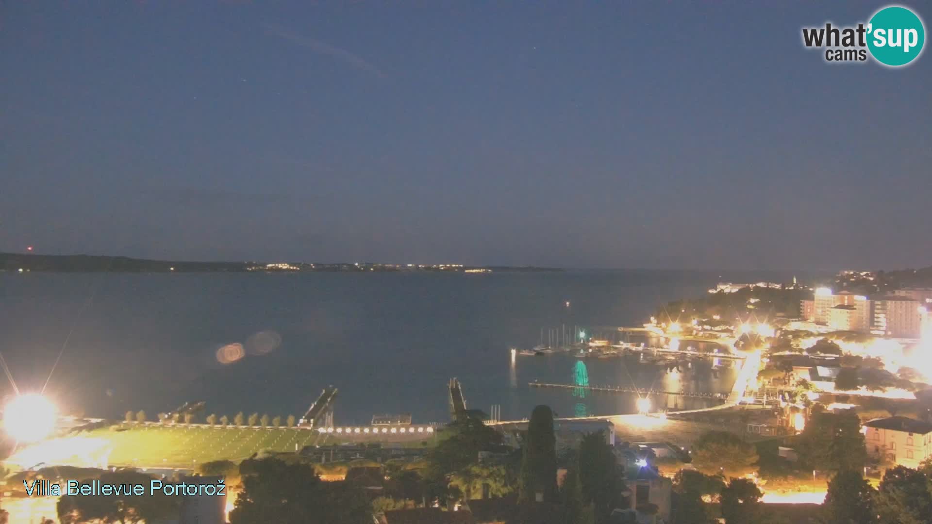 Portorož camera en vivo – Panorama Villa Bellevue