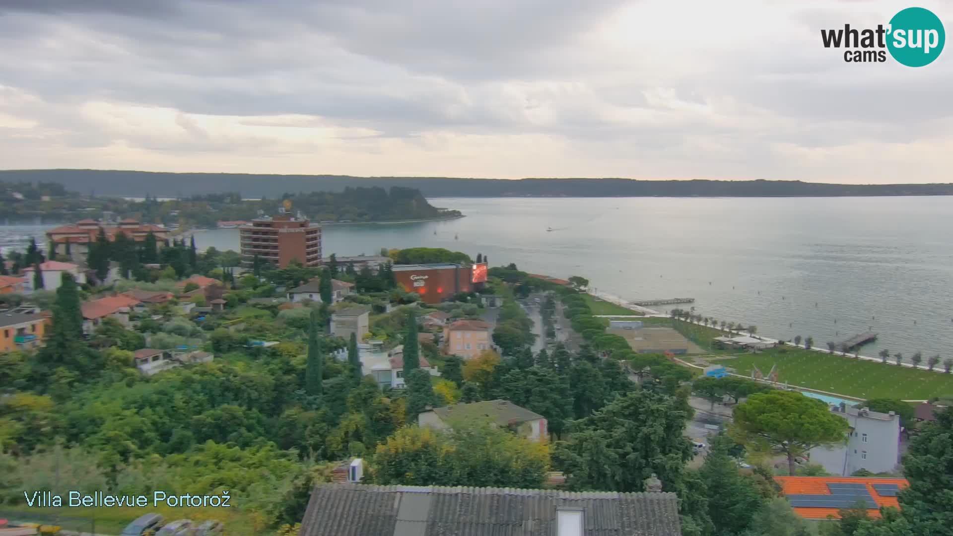 Portorož camera en vivo – Panorama Villa Bellevue
