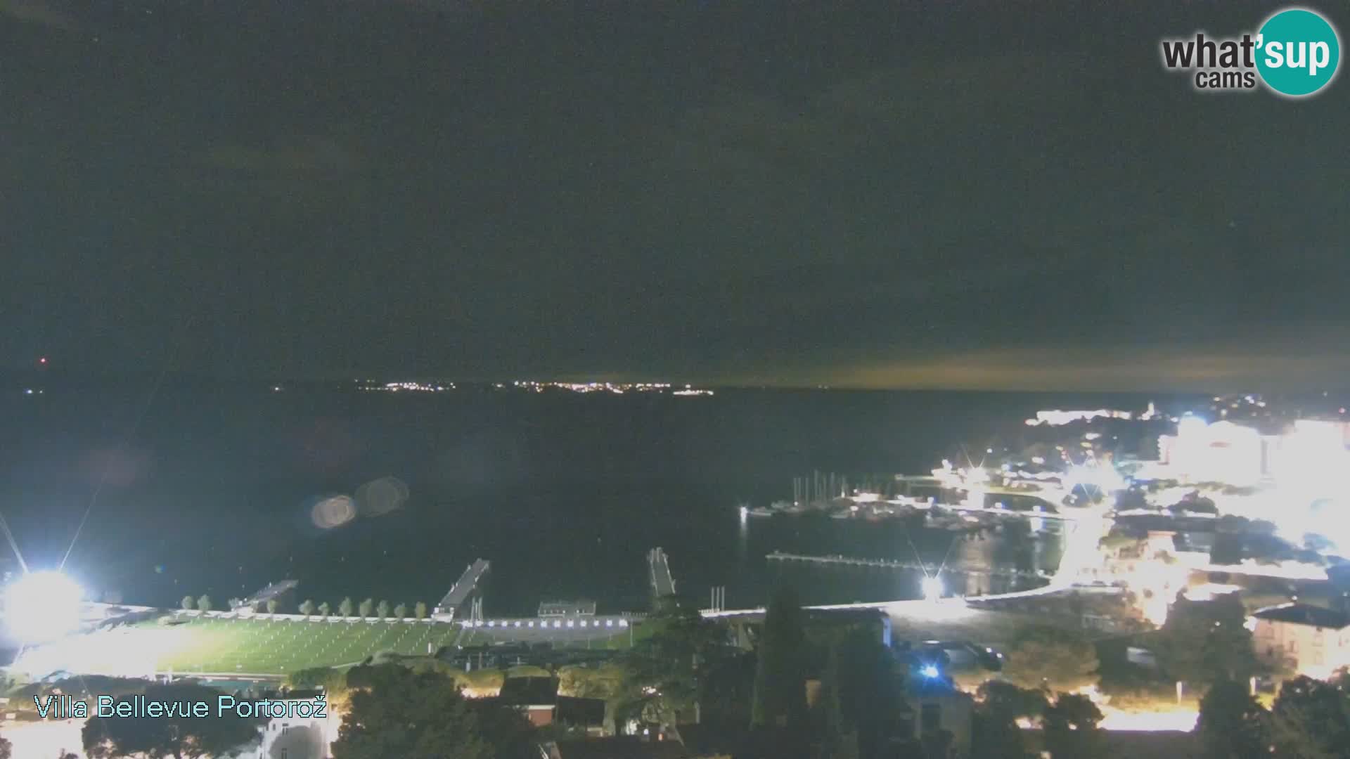 Portorož web kamera – pogled sa Villa Bellevue