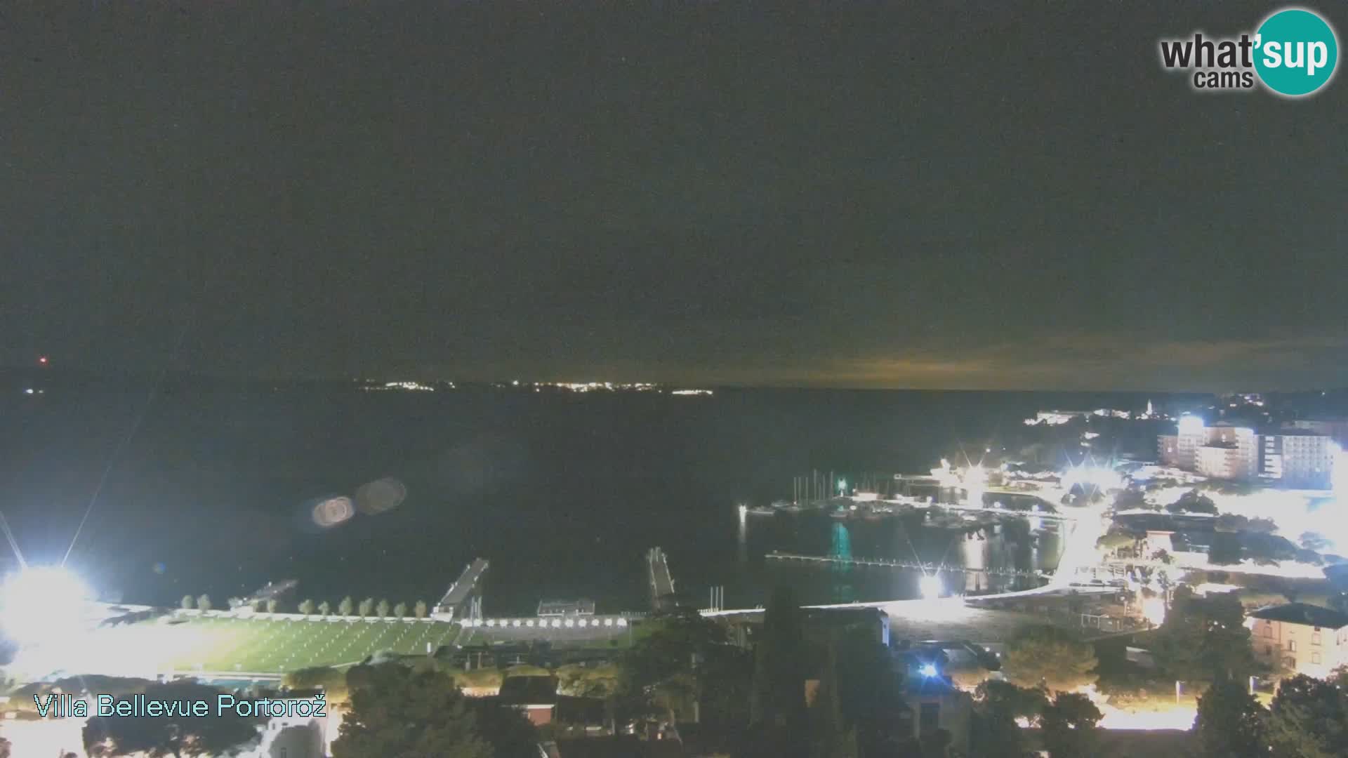 Portorož web kamera – pogled sa Villa Bellevue