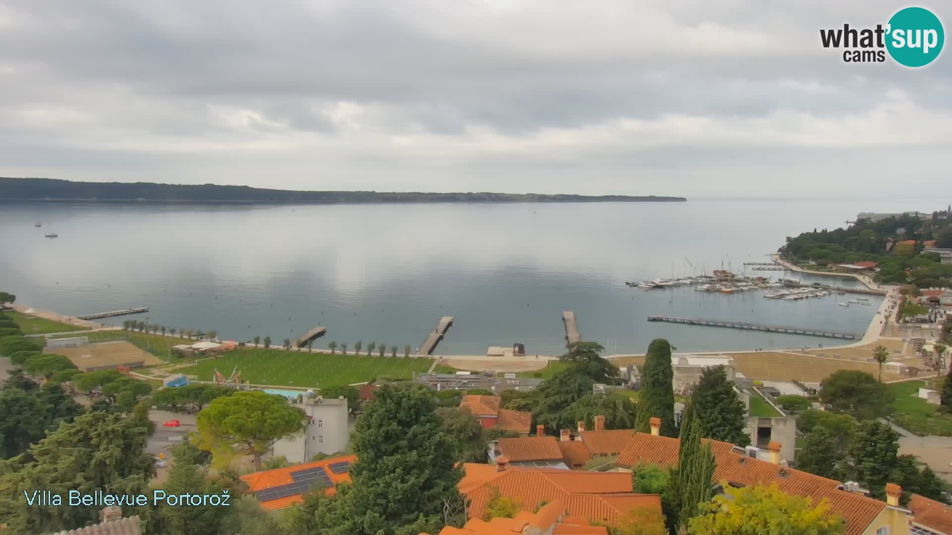 Portorož camera en vivo – Panorama Villa Bellevue