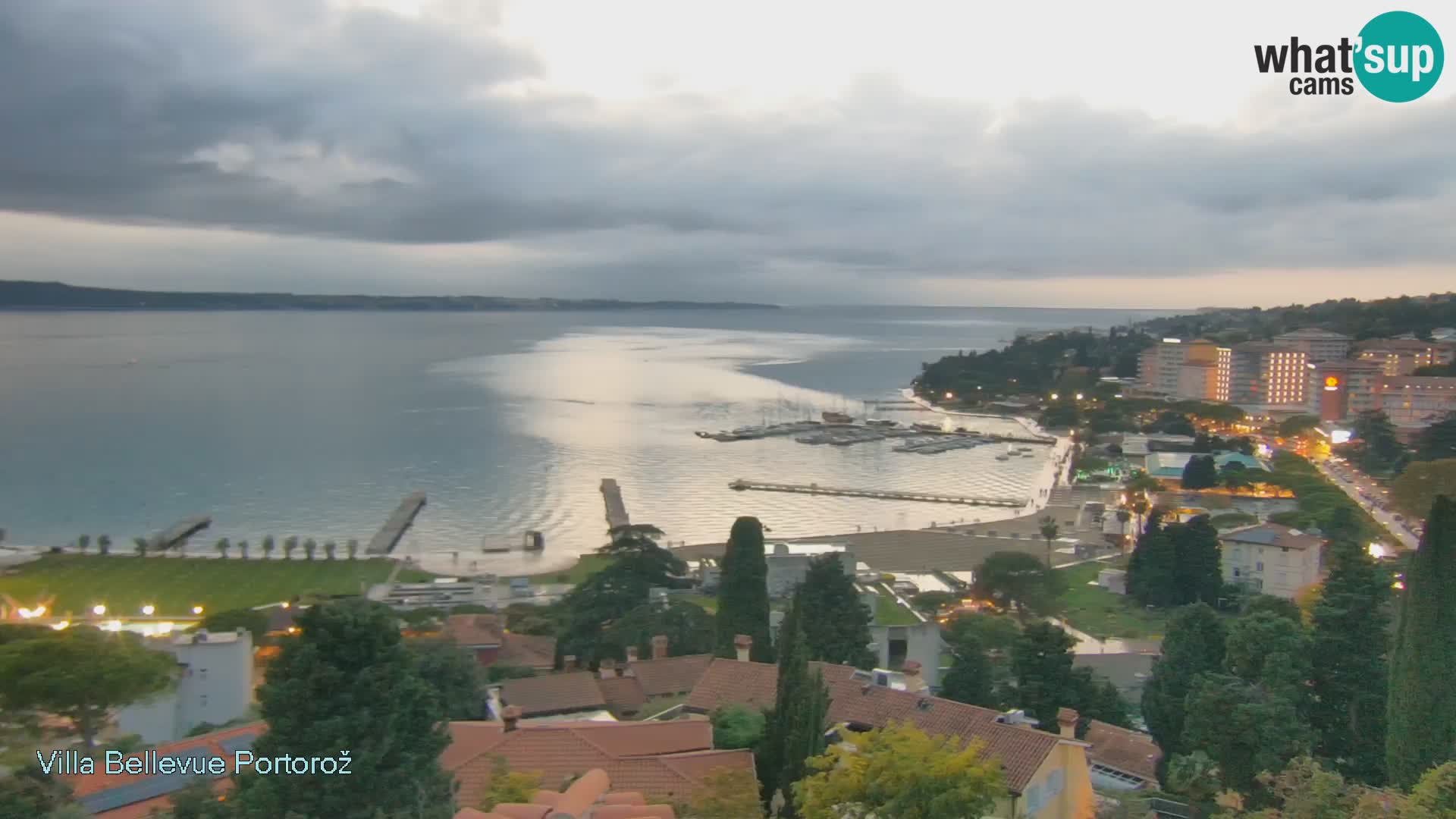 Portorož camera en vivo – Panorama Villa Bellevue