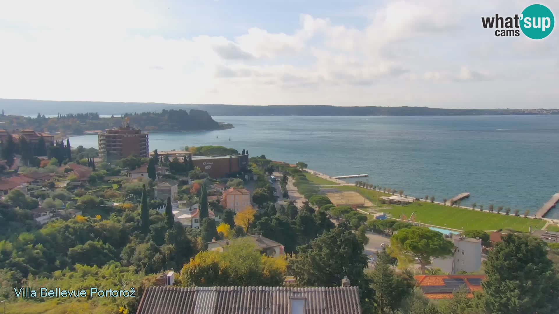 Portorož camera en vivo – Panorama Villa Bellevue
