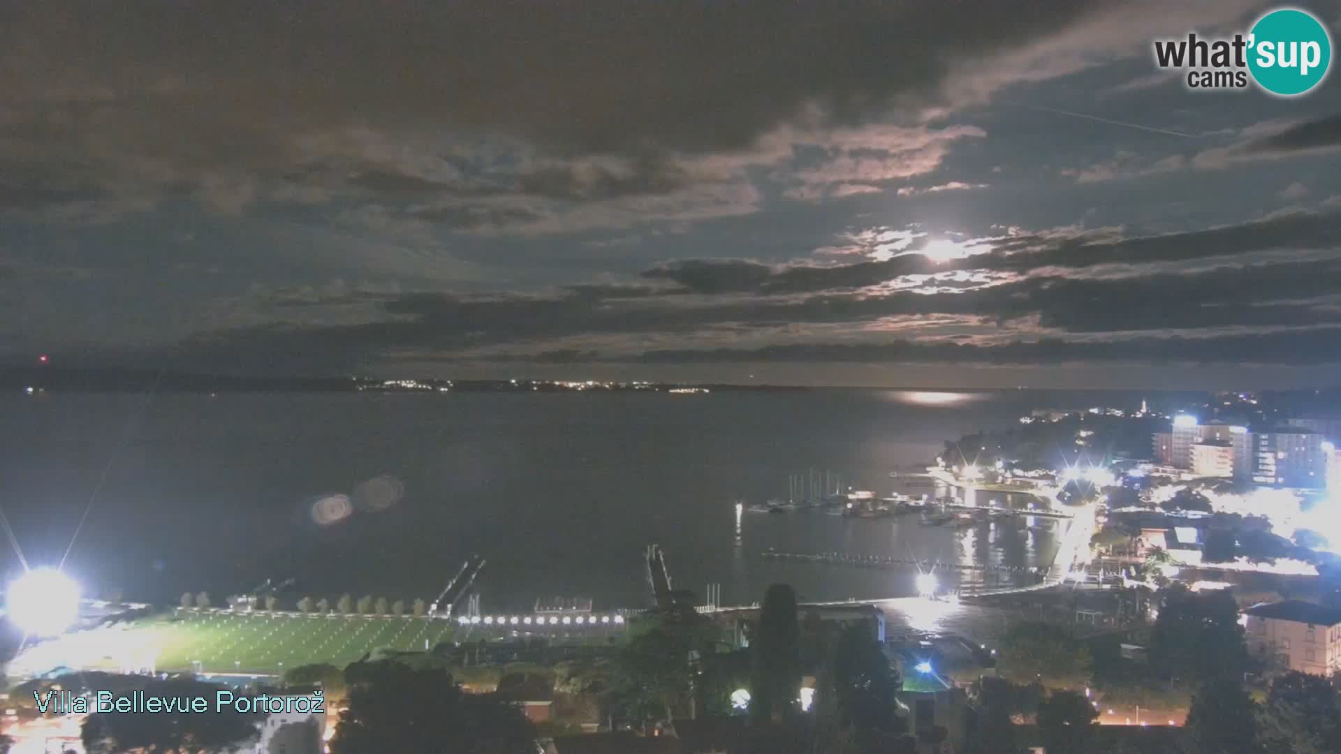 Portorož web kamera – pogled sa Villa Bellevue