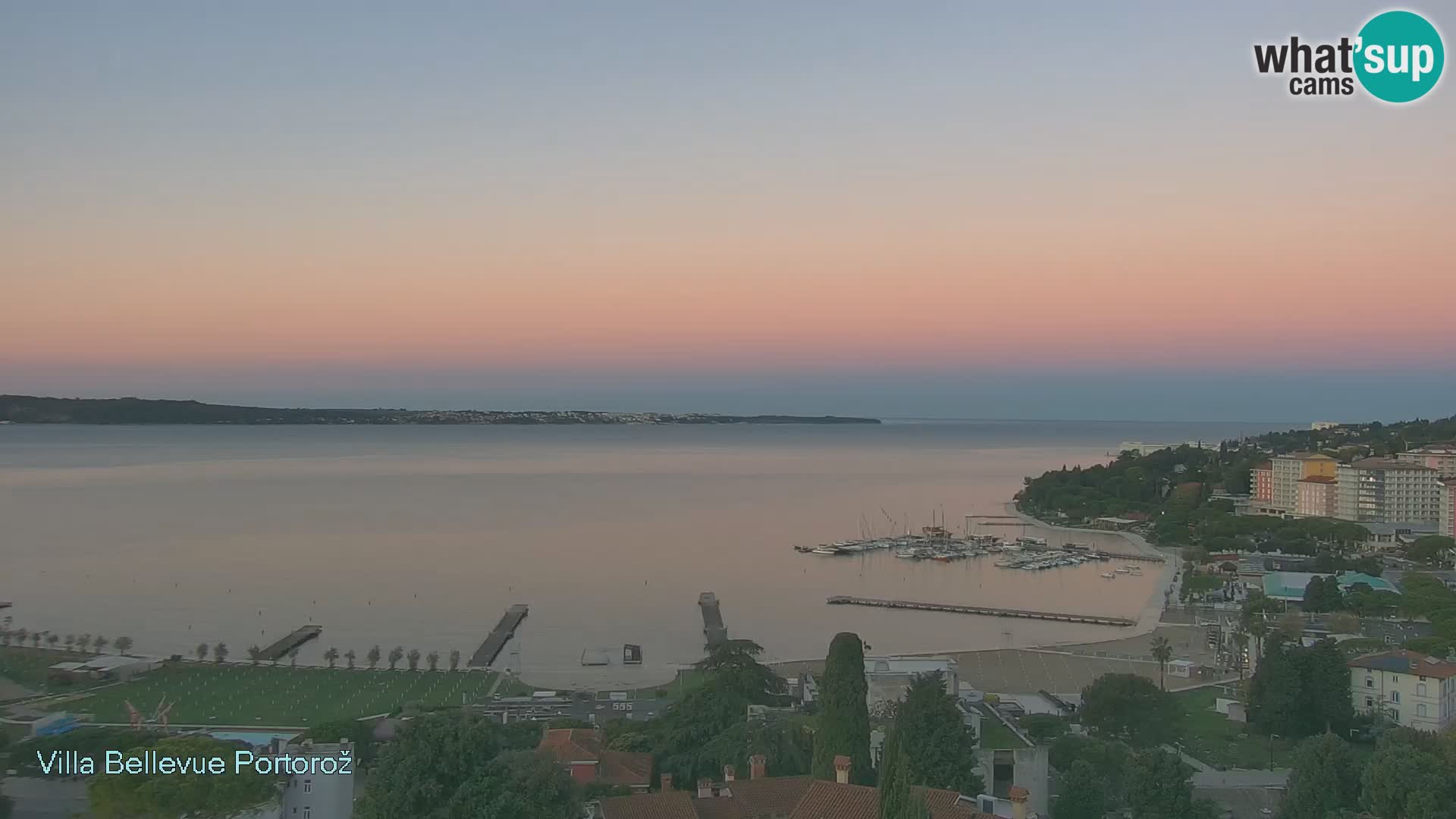 Portorož camera en vivo – Panorama Villa Bellevue