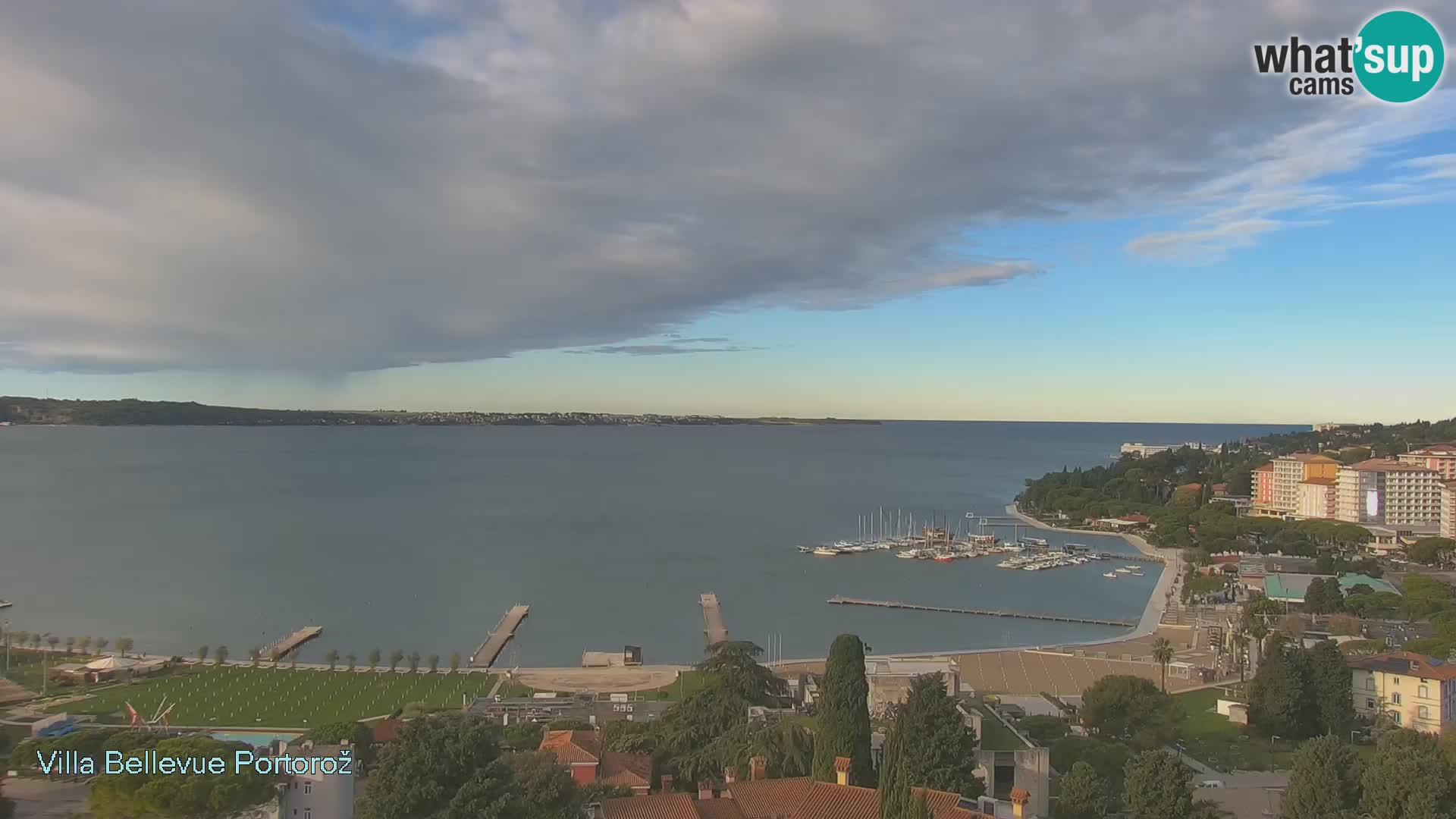 Portorož camera en vivo – Panorama Villa Bellevue