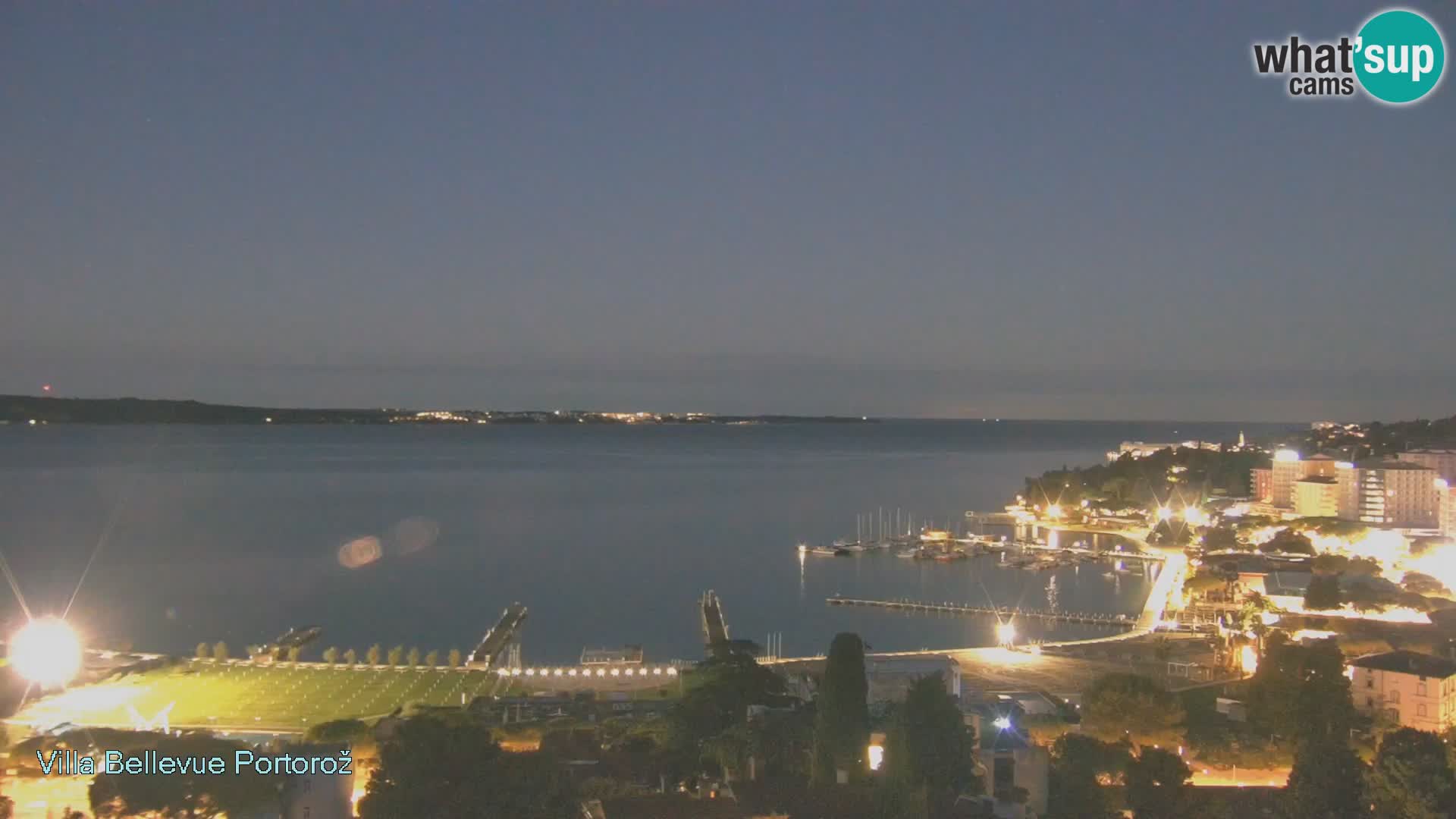 Portorož web kamera – pogled sa Villa Bellevue
