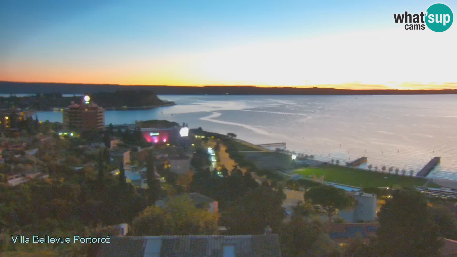 Portorož web kamera – pogled sa Villa Bellevue