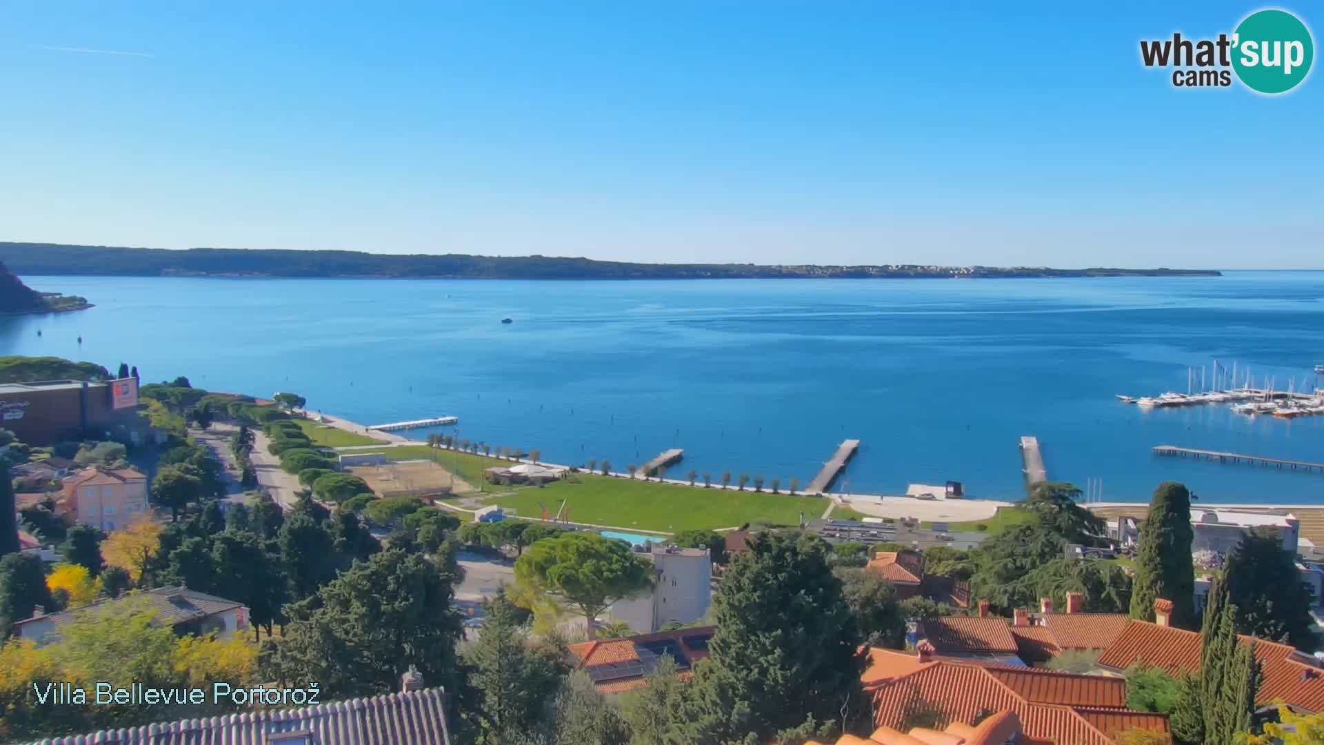 Portorož web kamera – pogled sa Villa Bellevue