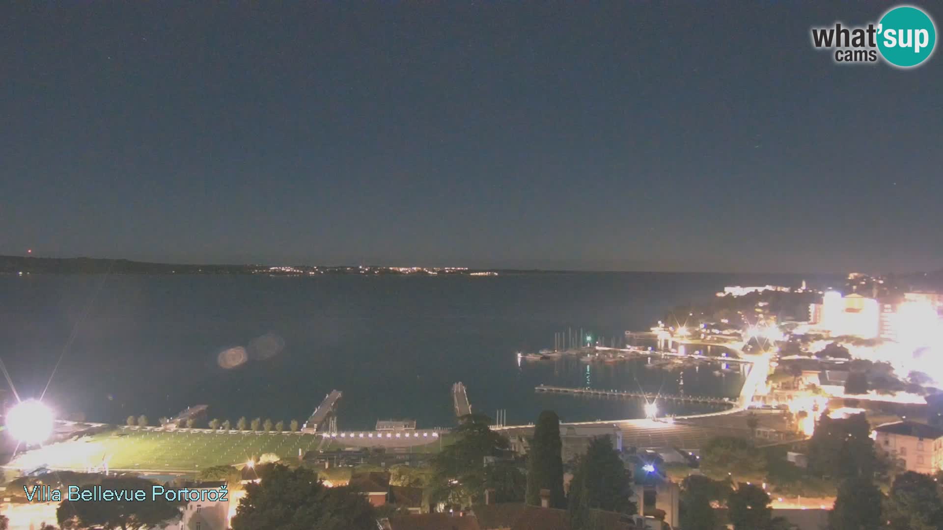 Portorož web kamera – pogled sa Villa Bellevue