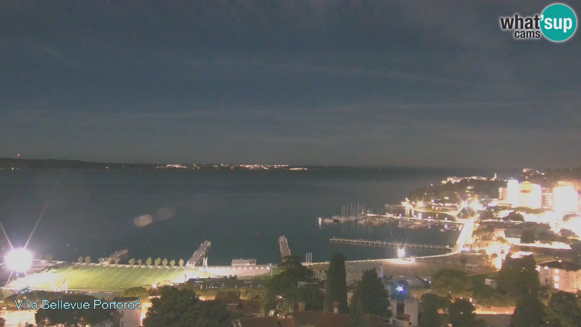 Portorož web kamera – pogled sa Villa Bellevue