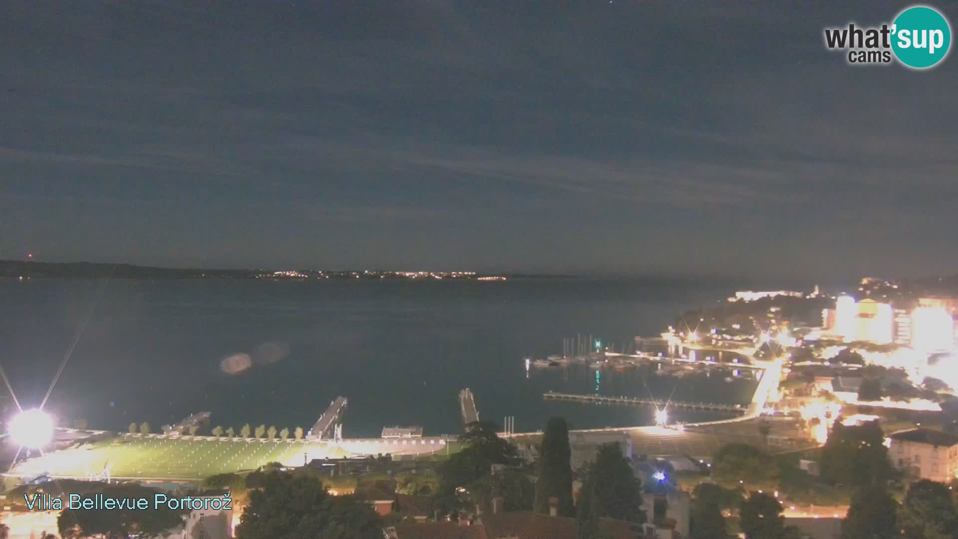 Portorož web kamera – pogled sa Villa Bellevue