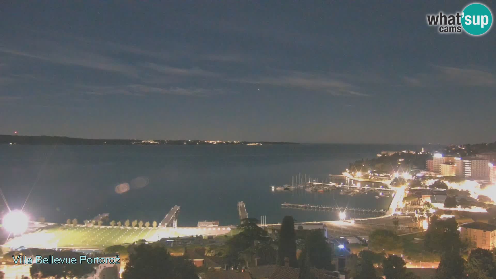 Portorož web kamera – pogled sa Villa Bellevue