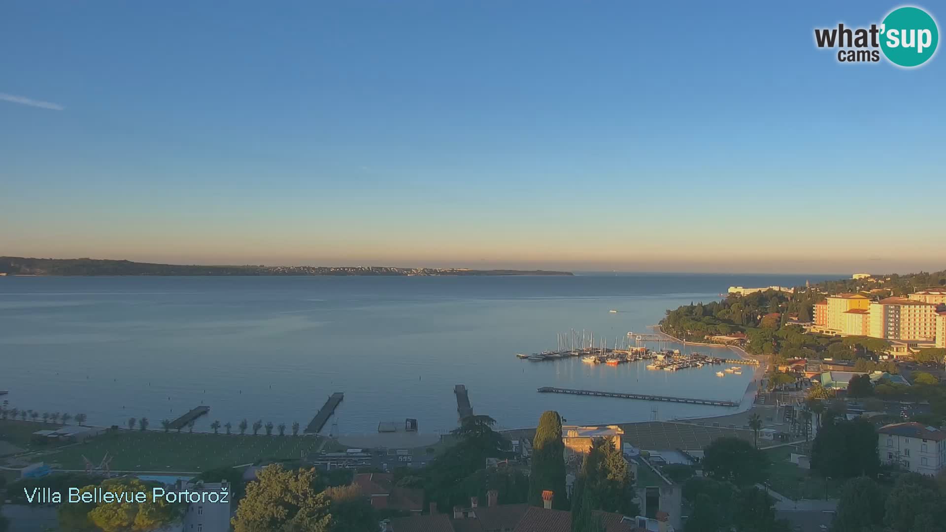 Portorož camera en vivo – Panorama Villa Bellevue