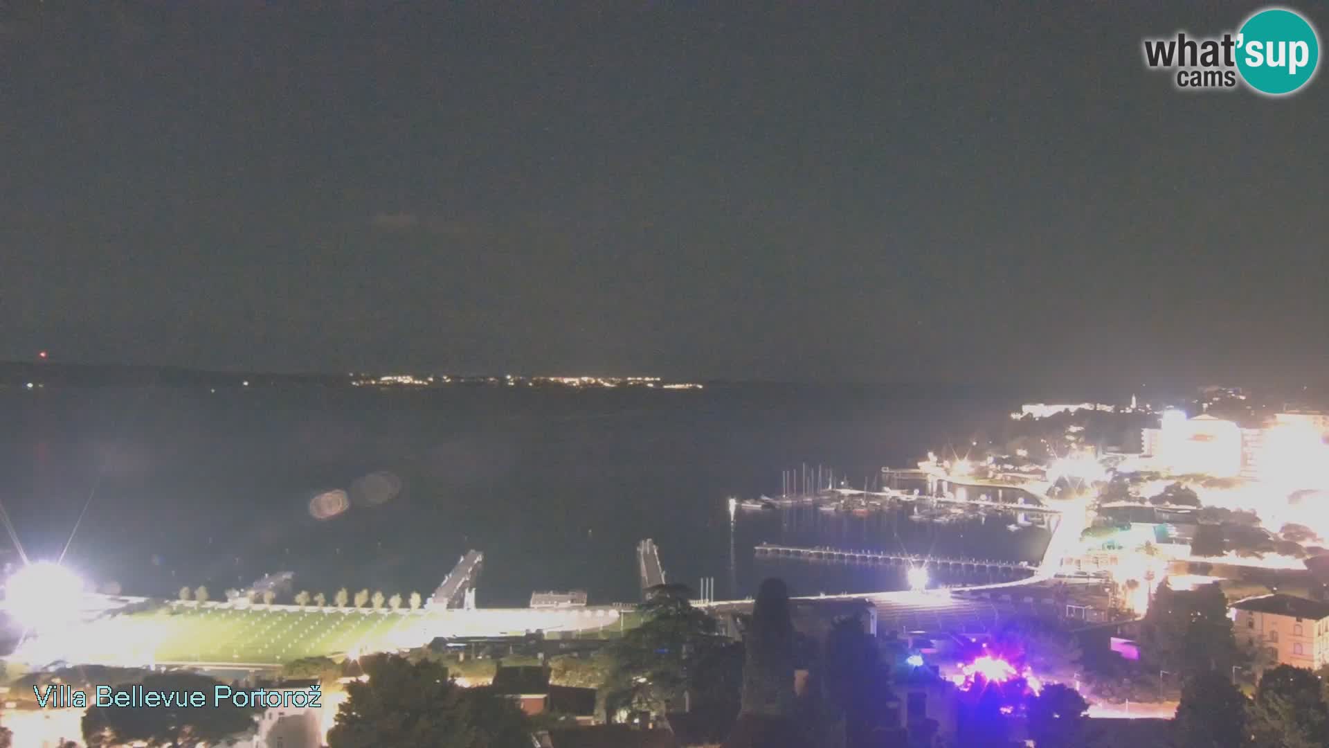 Portorož web kamera – pogled sa Villa Bellevue