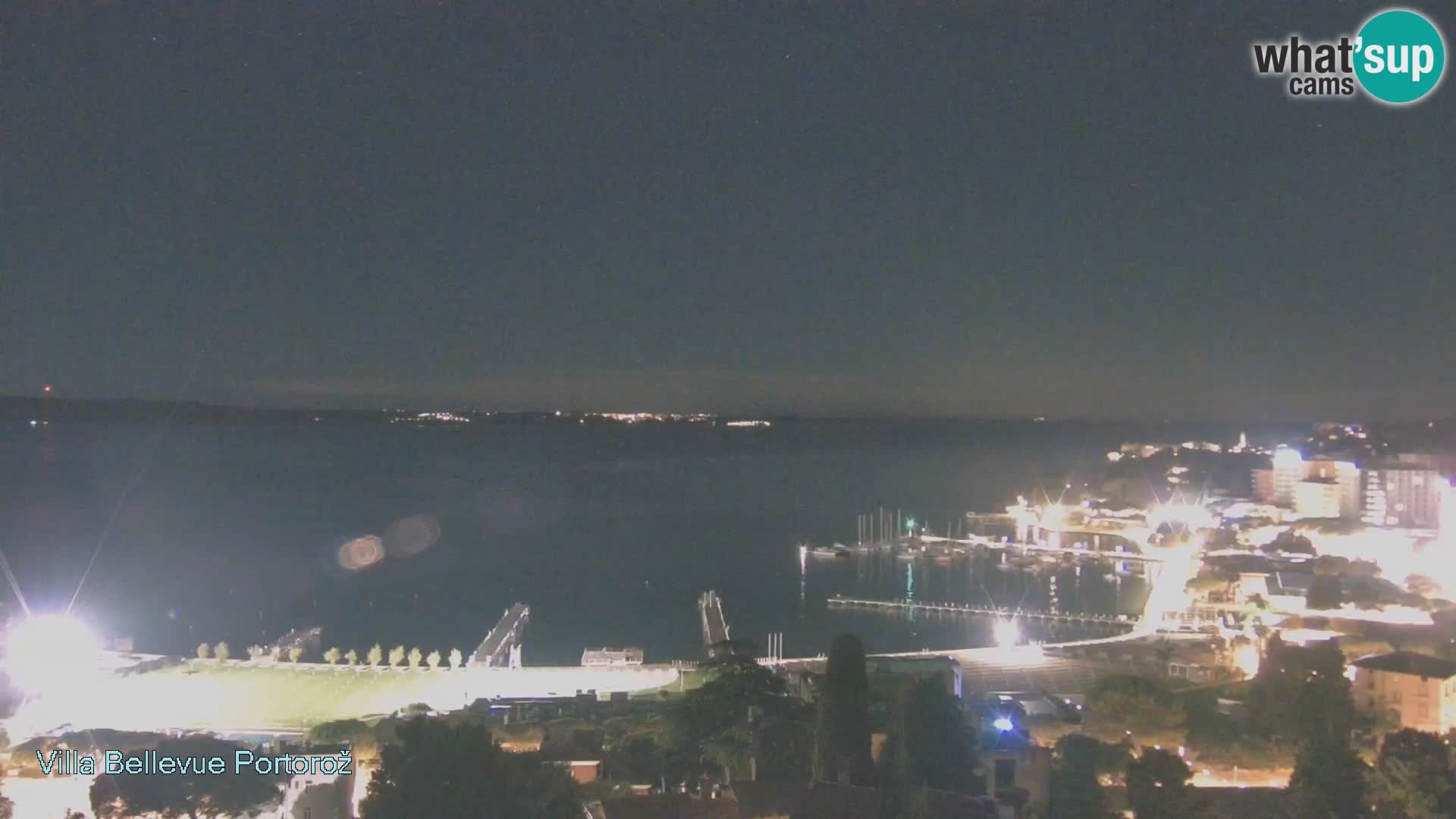 Portorož web kamera – pogled sa Villa Bellevue