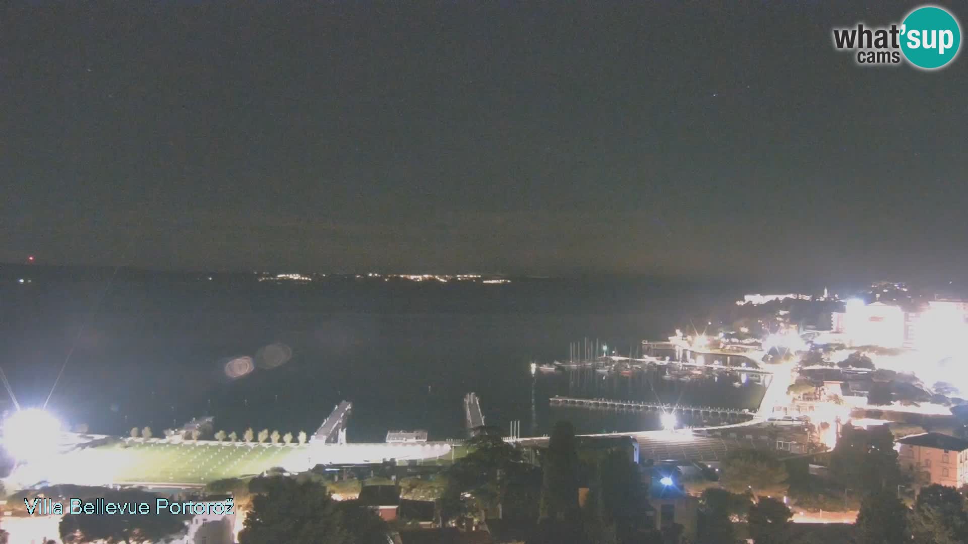 Portorož web kamera – pogled sa Villa Bellevue