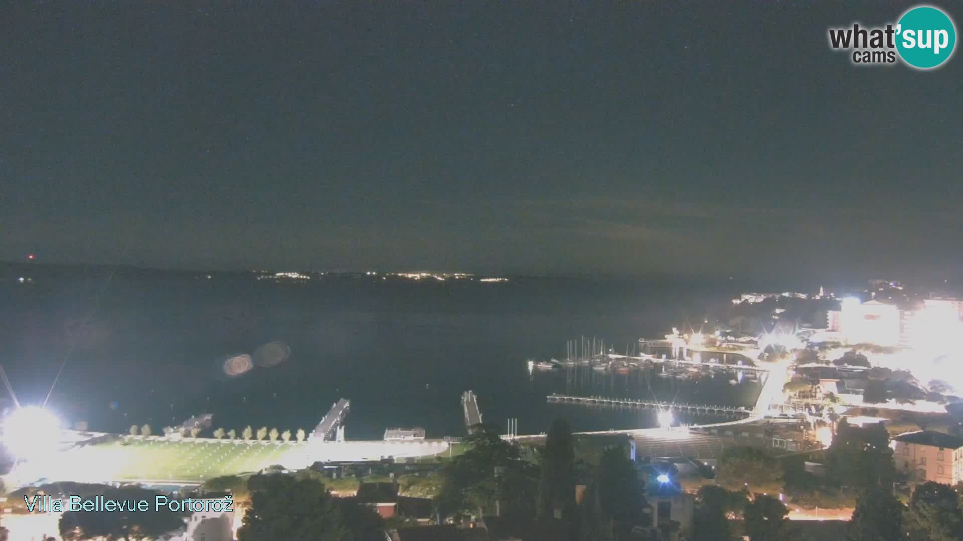 Portorož web kamera – pogled sa Villa Bellevue