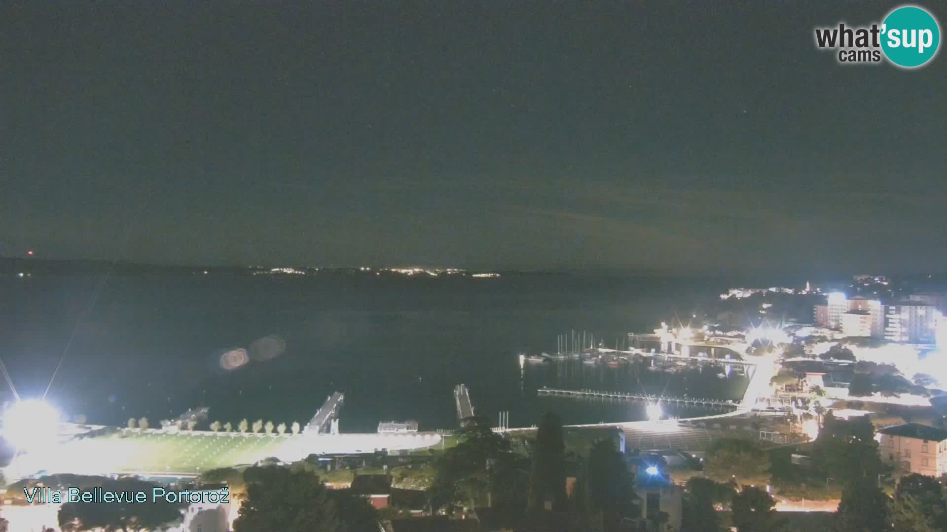 Portorož web kamera – pogled sa Villa Bellevue