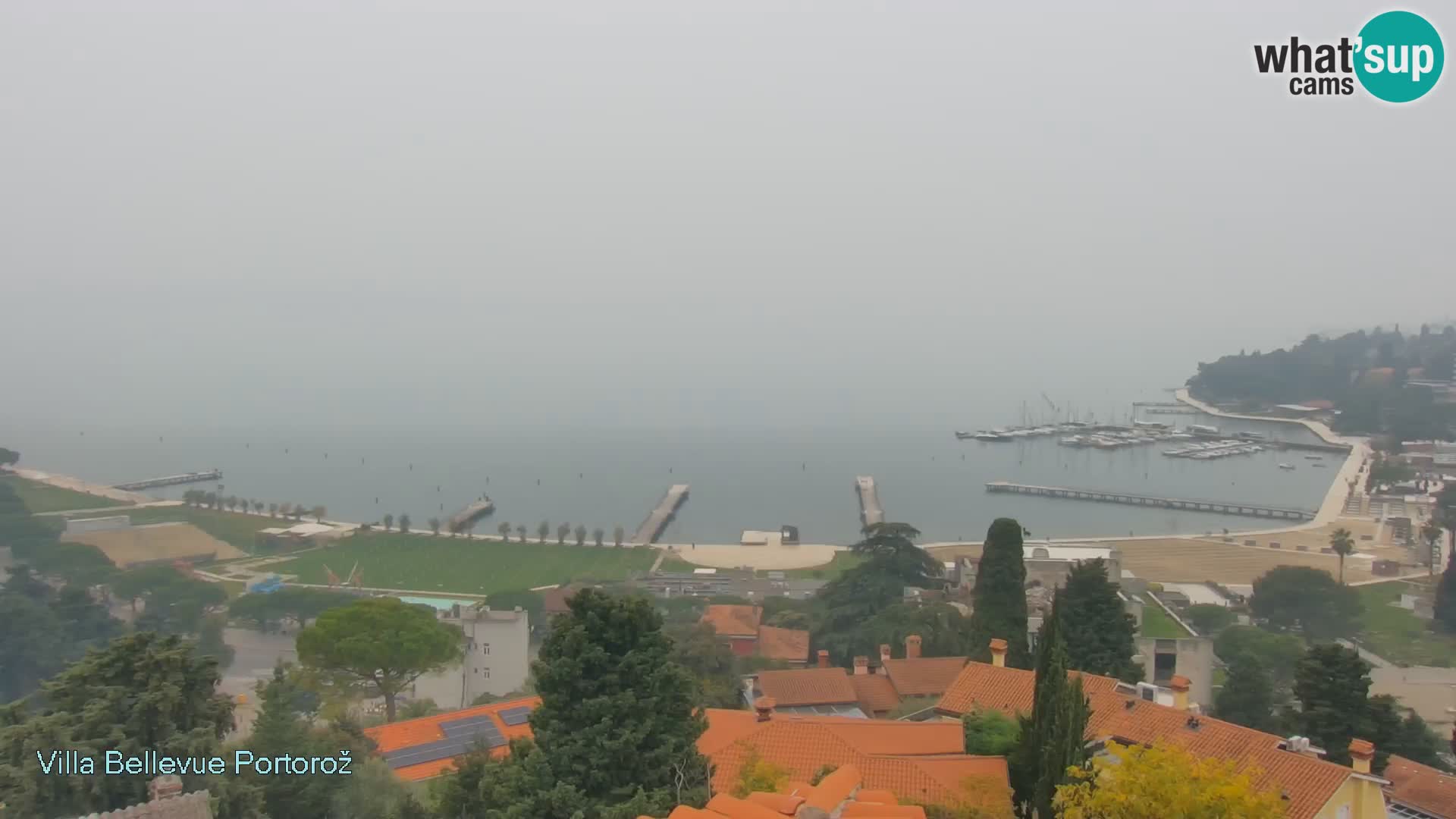 Portorož camera en vivo – Panorama Villa Bellevue