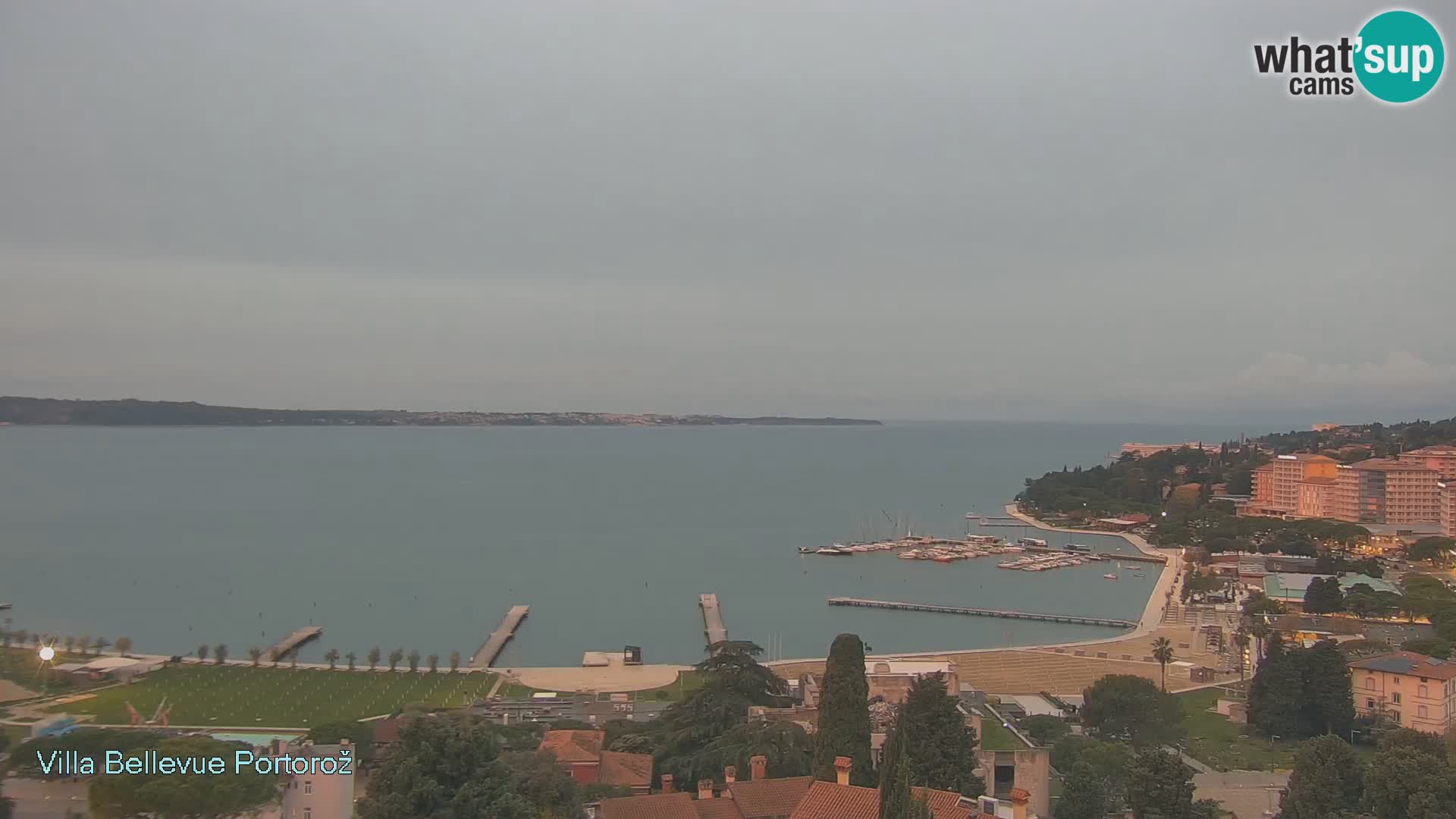 Portorož camera en vivo – Panorama Villa Bellevue