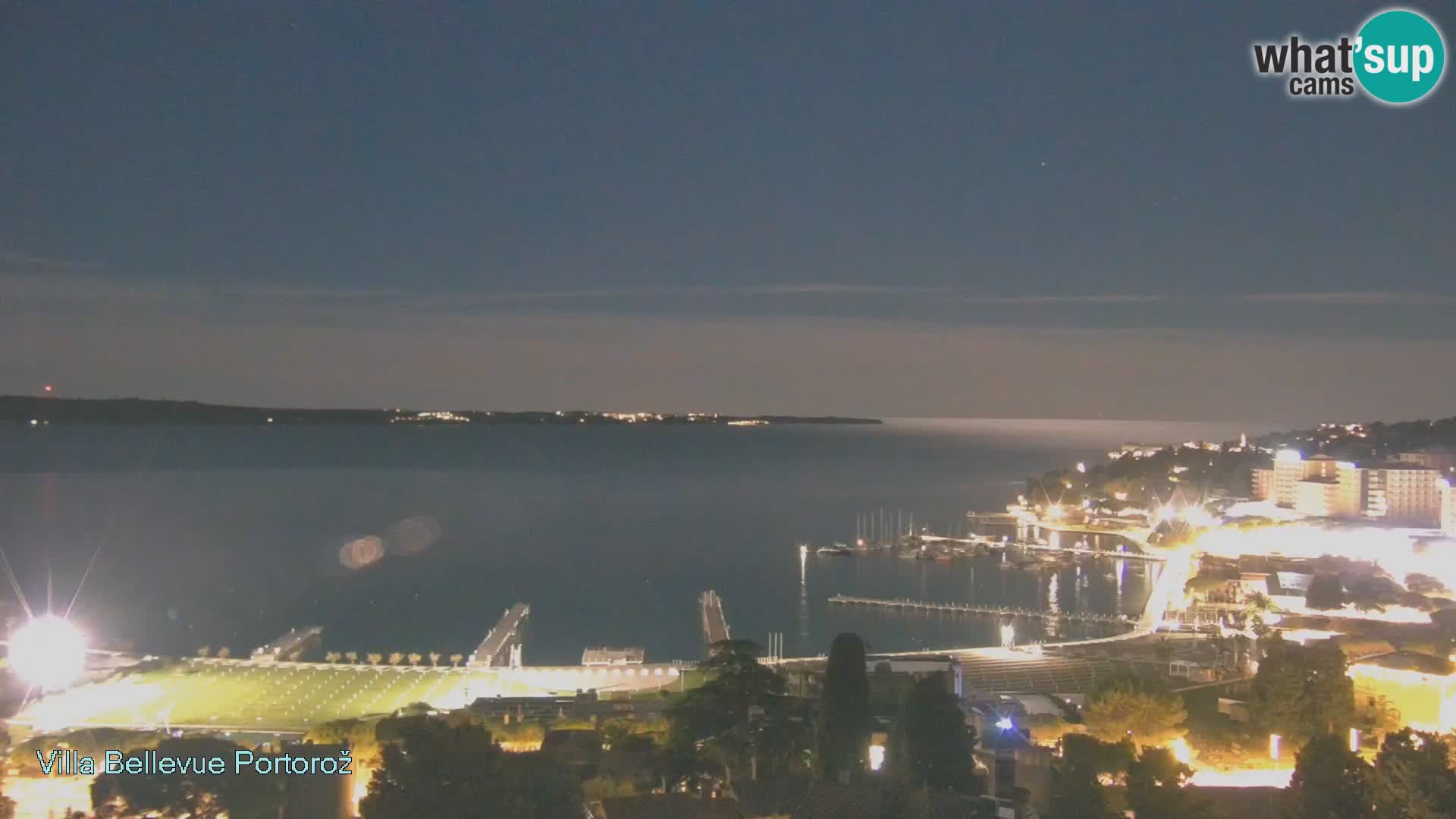 Portorož camera en vivo – Panorama Villa Bellevue