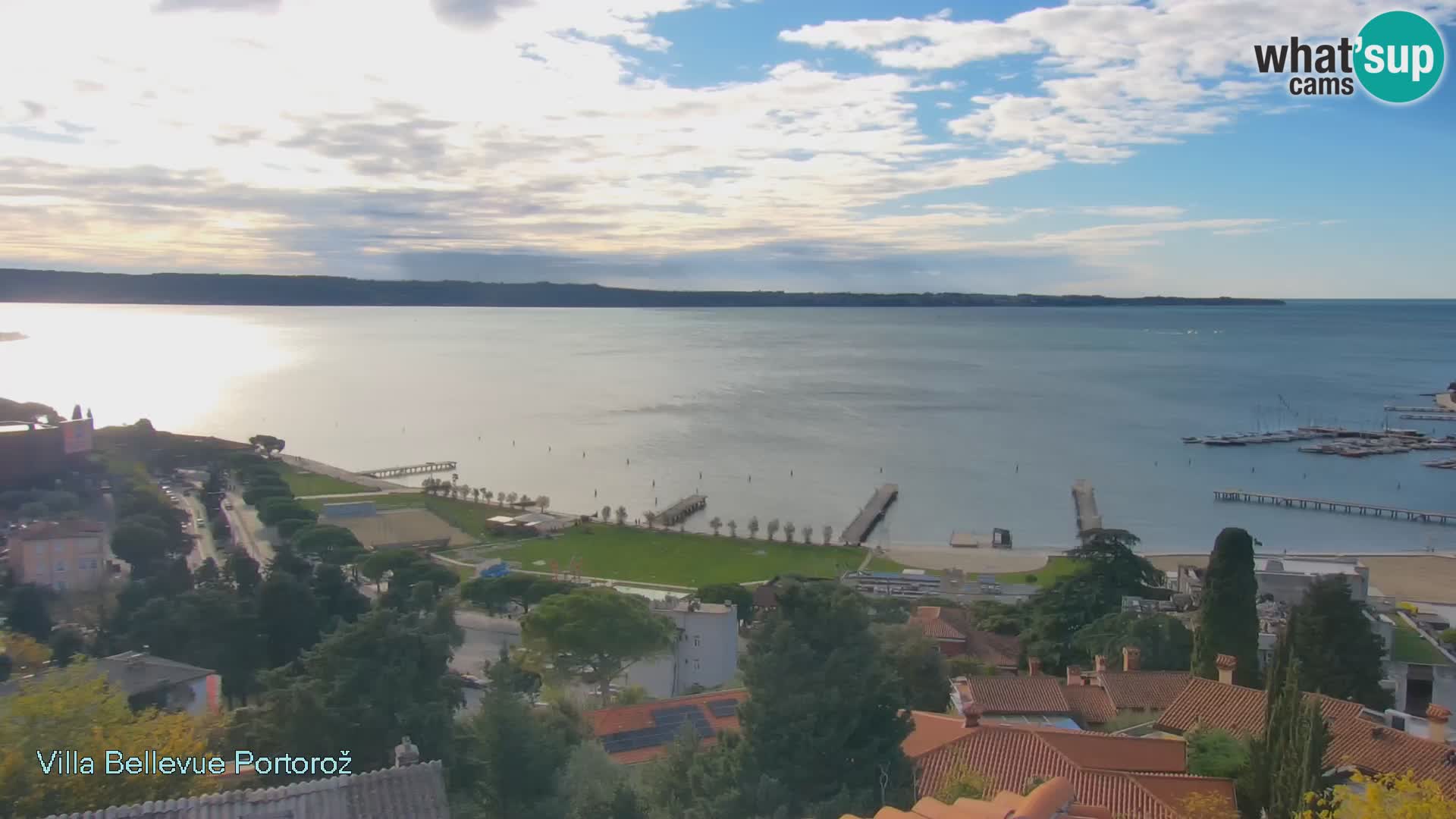 Portorož web kamera – pogled sa Villa Bellevue